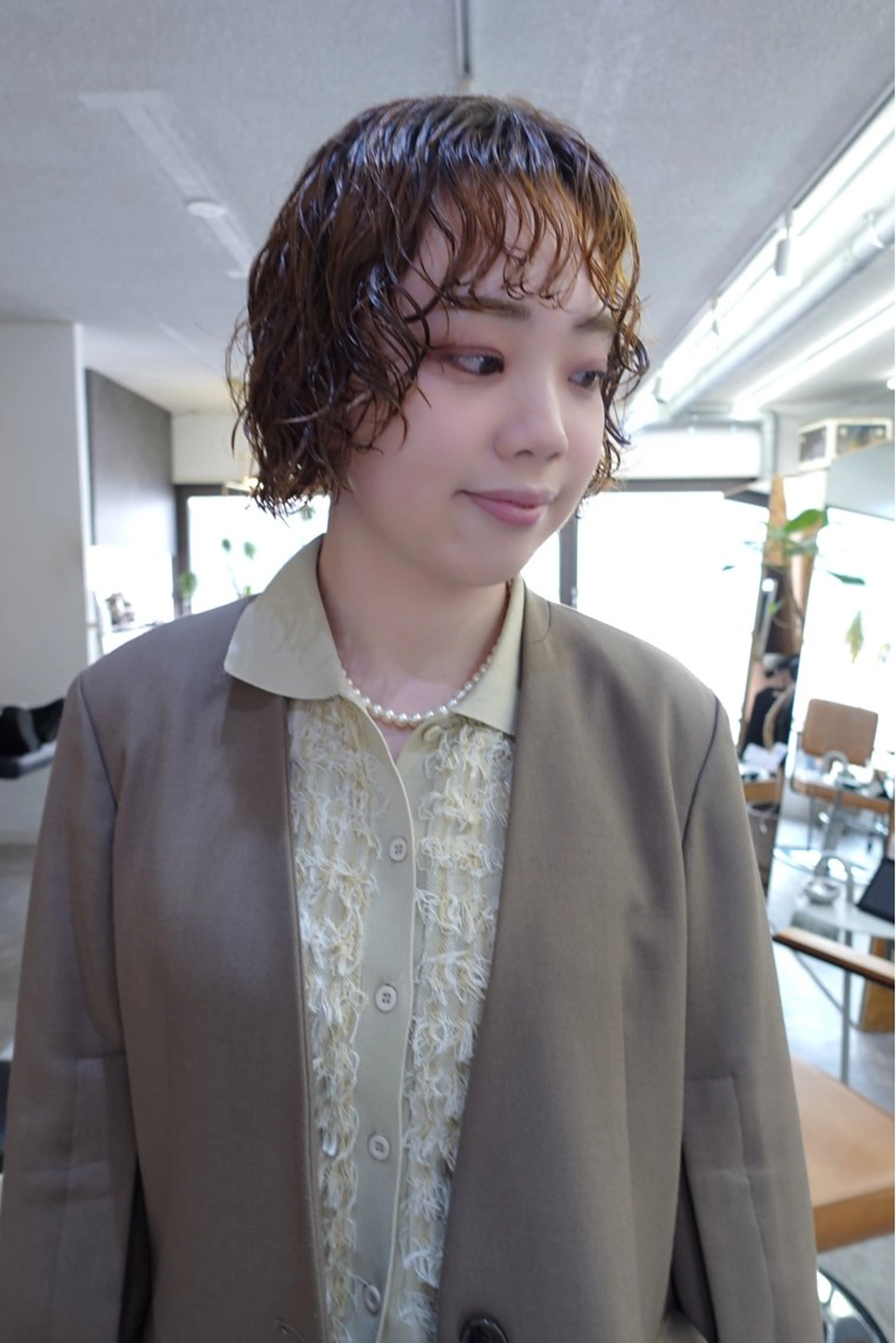 ショート パーマ カット パーマ sakura🌸 レイヤー/nelkeのヘアスタイル