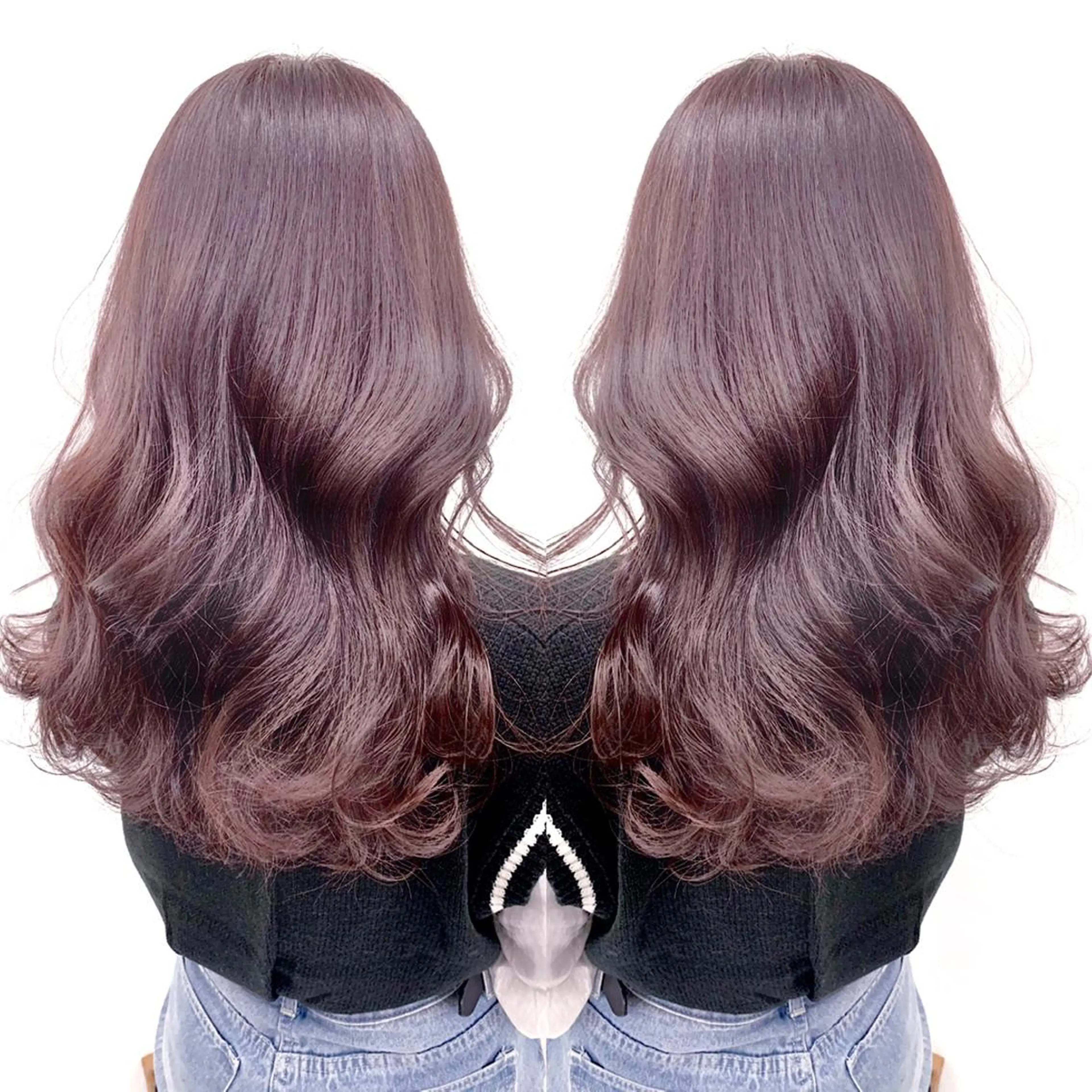 ミディアム カラー 柔らかbeige モトキのヘアスタイル