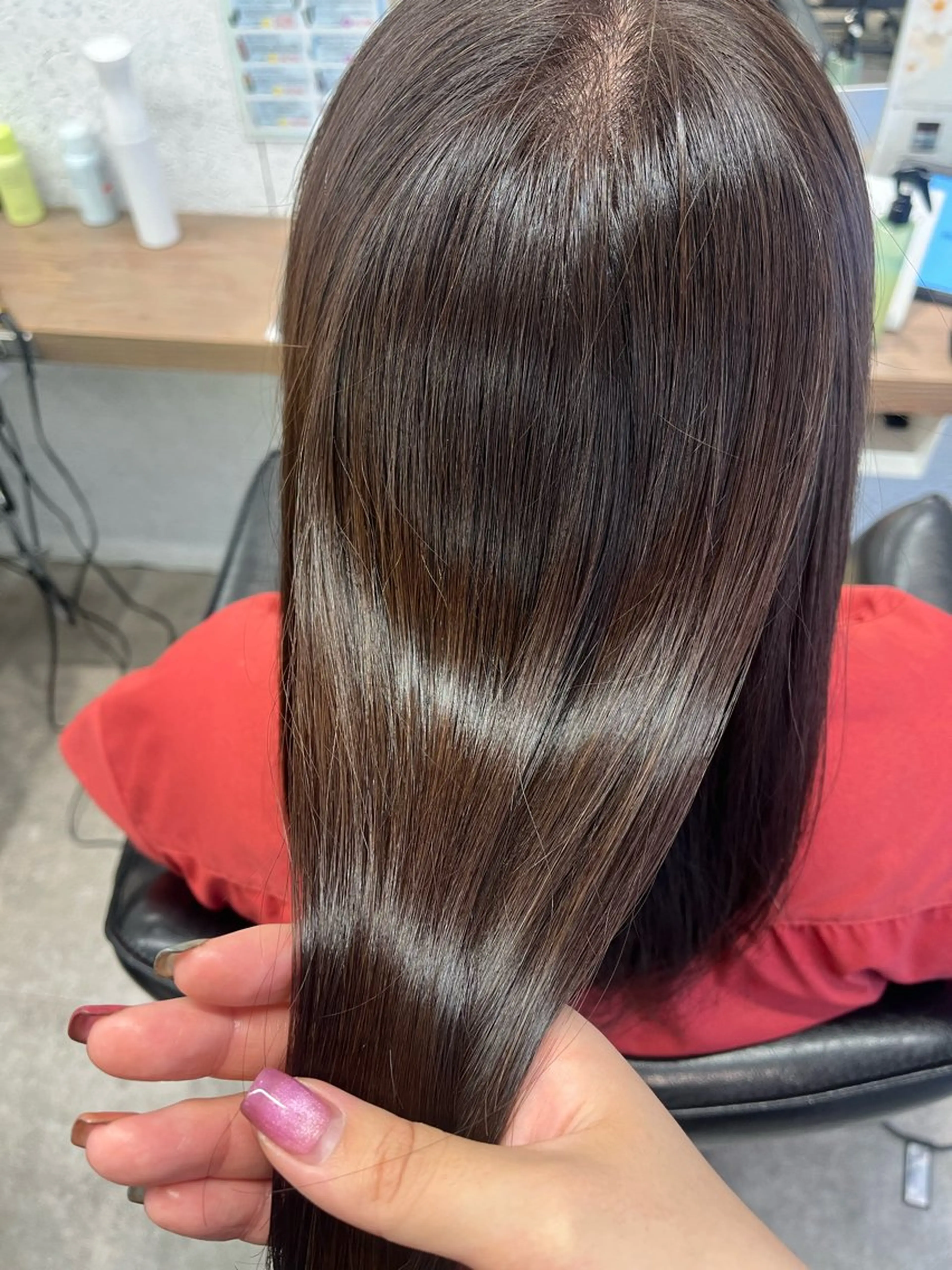 ミディアム カラー ヘアアレンジ カット ヘアカラー トリートメント 🍓艶髪/艶カラー 🌈しんたに🐰のヘアスタイル