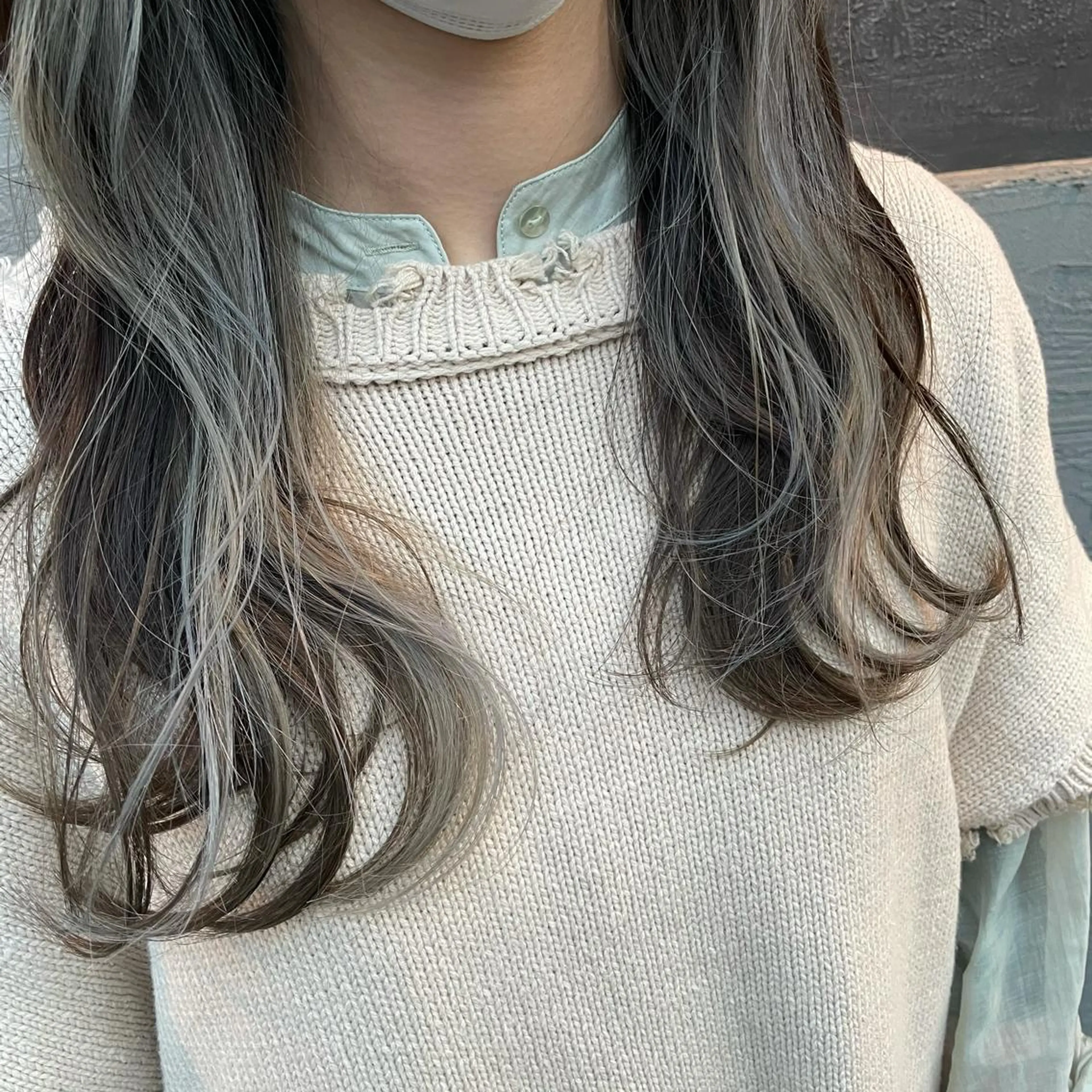 ロング カラー 馬場 瑞穂のヘアスタイル