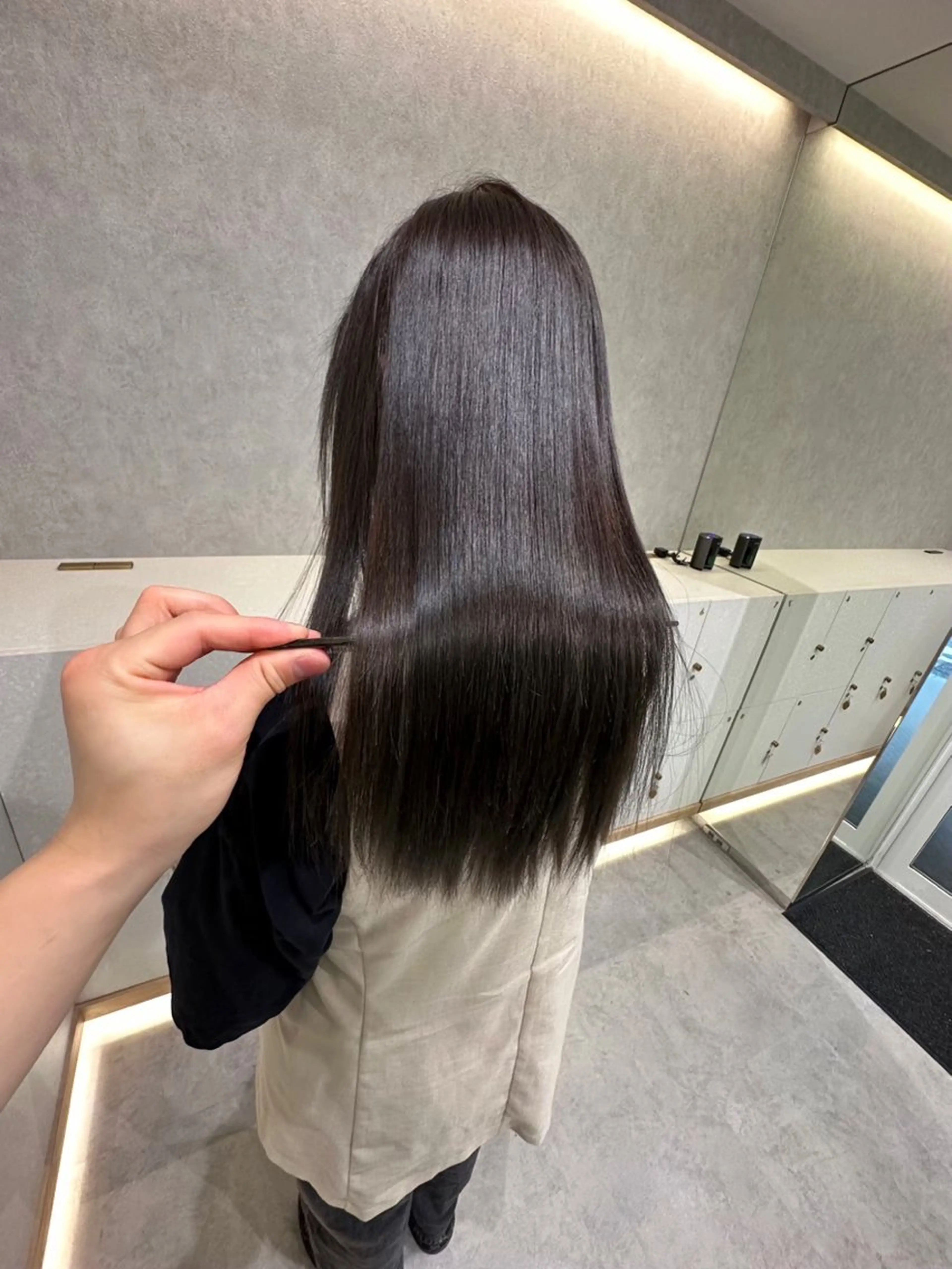 ロング 縮毛矯正/ まなかのヘアスタイル