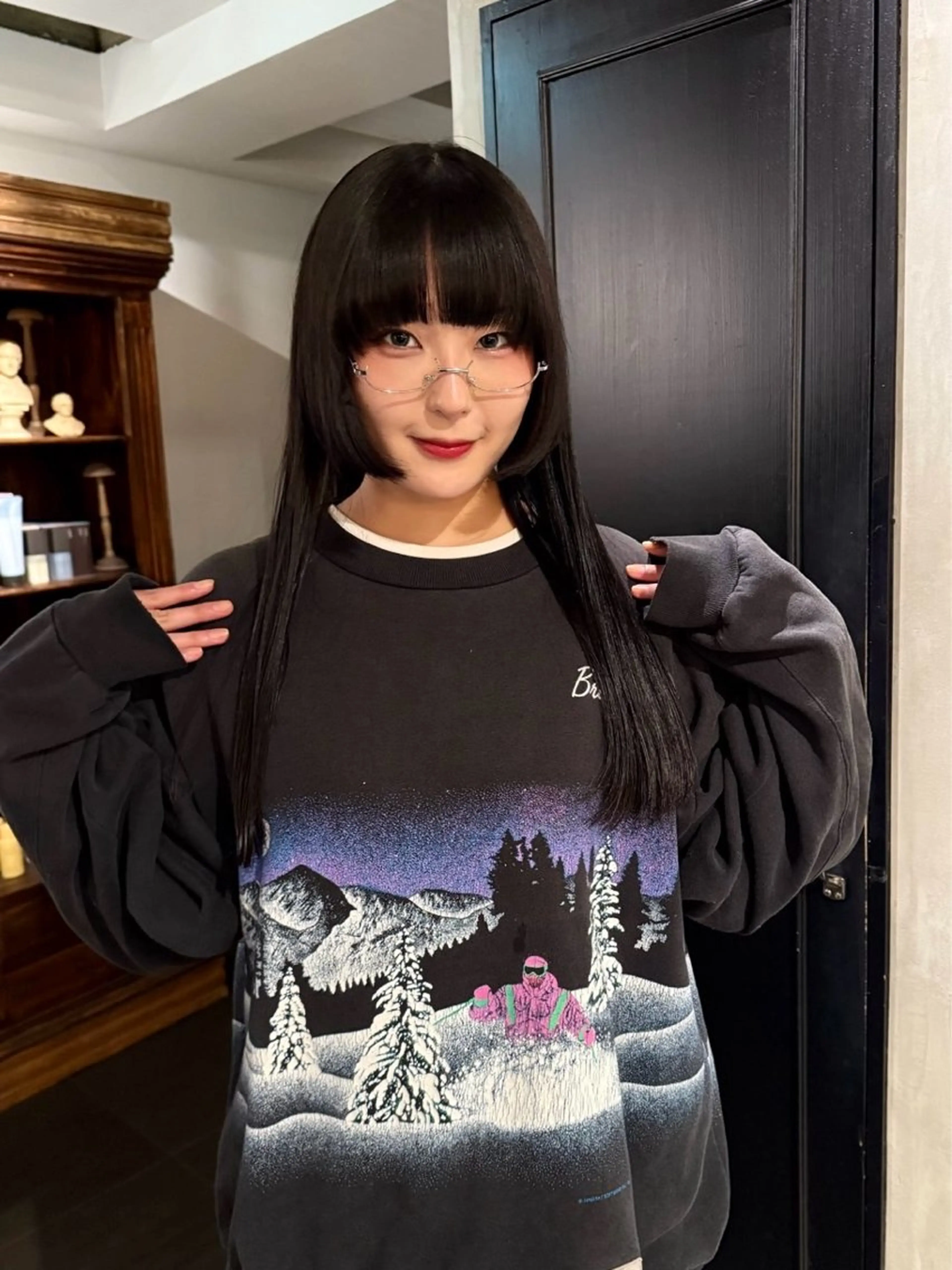 ロング カラー カット トリートメント 優 作のヘアスタイル