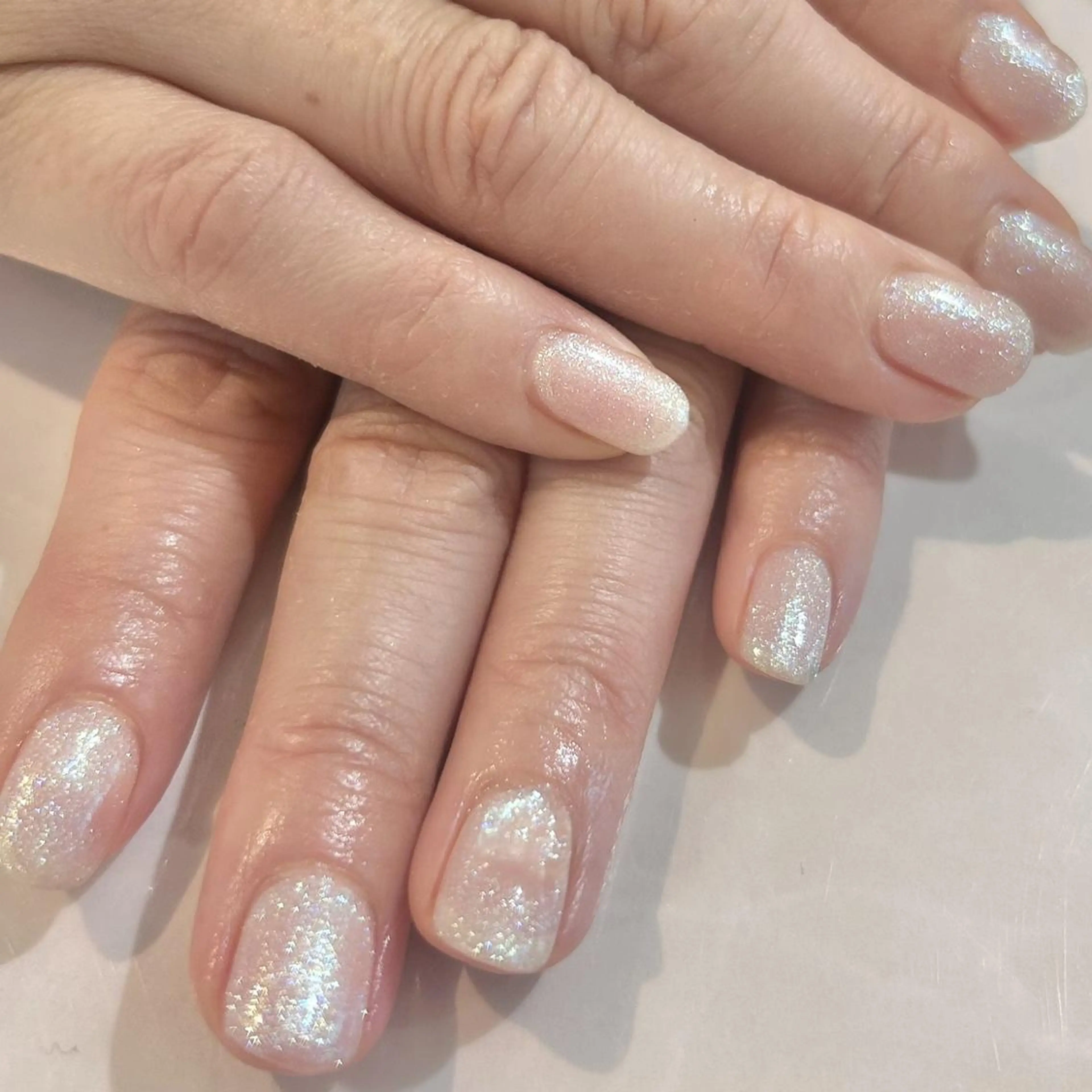 ネイル キラキラネイル ラメ(グリッター) オフィスネイル ワンカラーネイル シンプルネイル Bianca名駅店 あゆのネイルデザイン