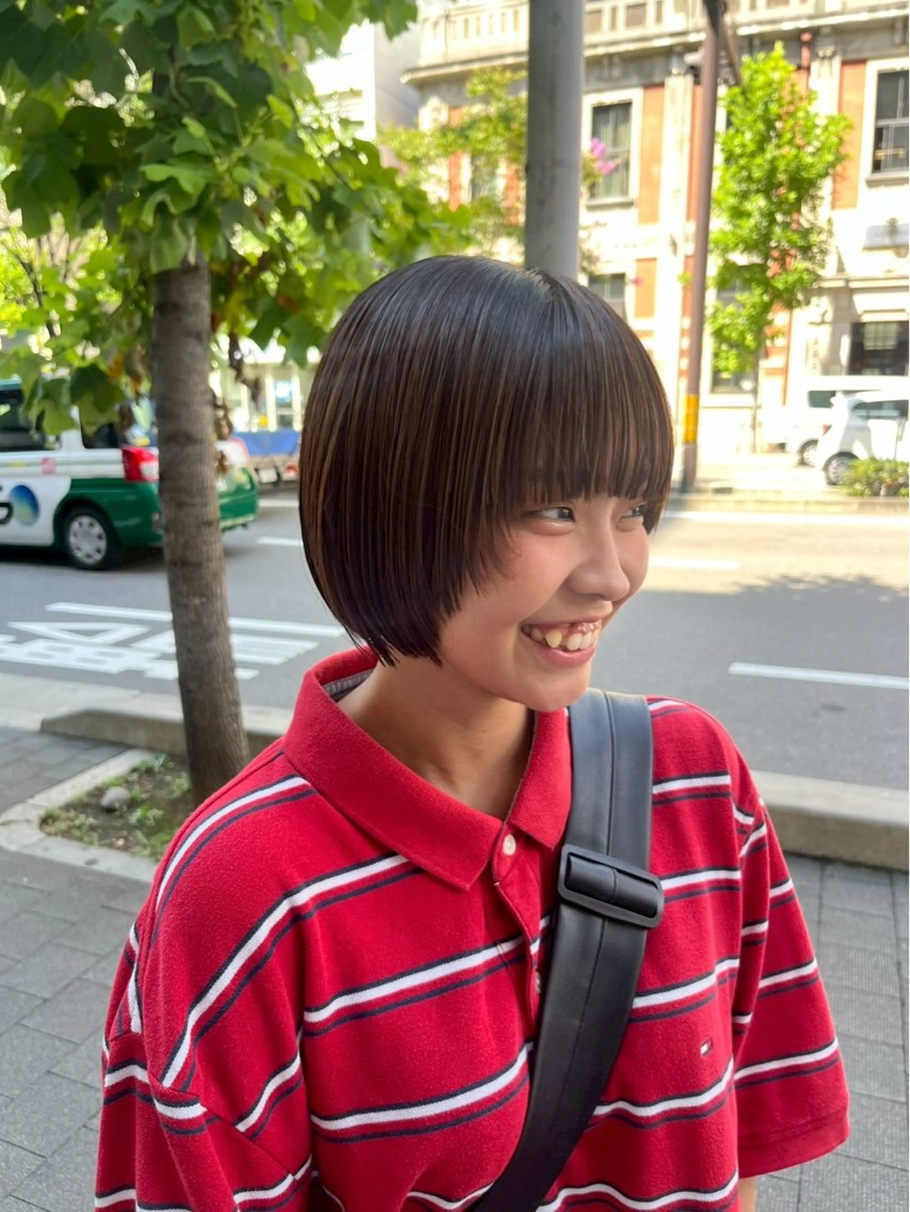 ショート e.n.u 烏丸山﨑 菜々実のヘアスタイル