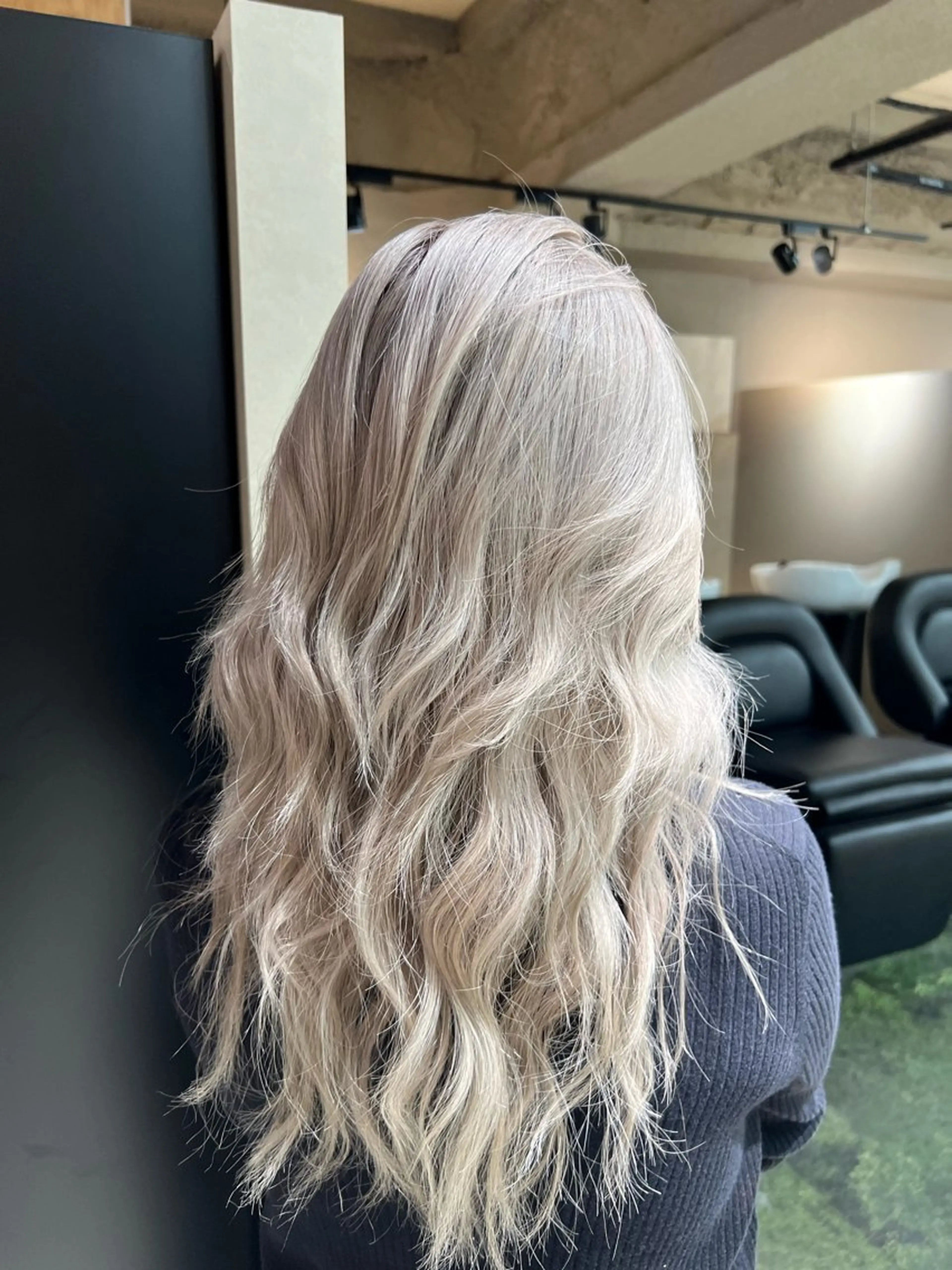 セミロング カラー 💖難波レイヤー カット💖ツバサのヘアスタイル