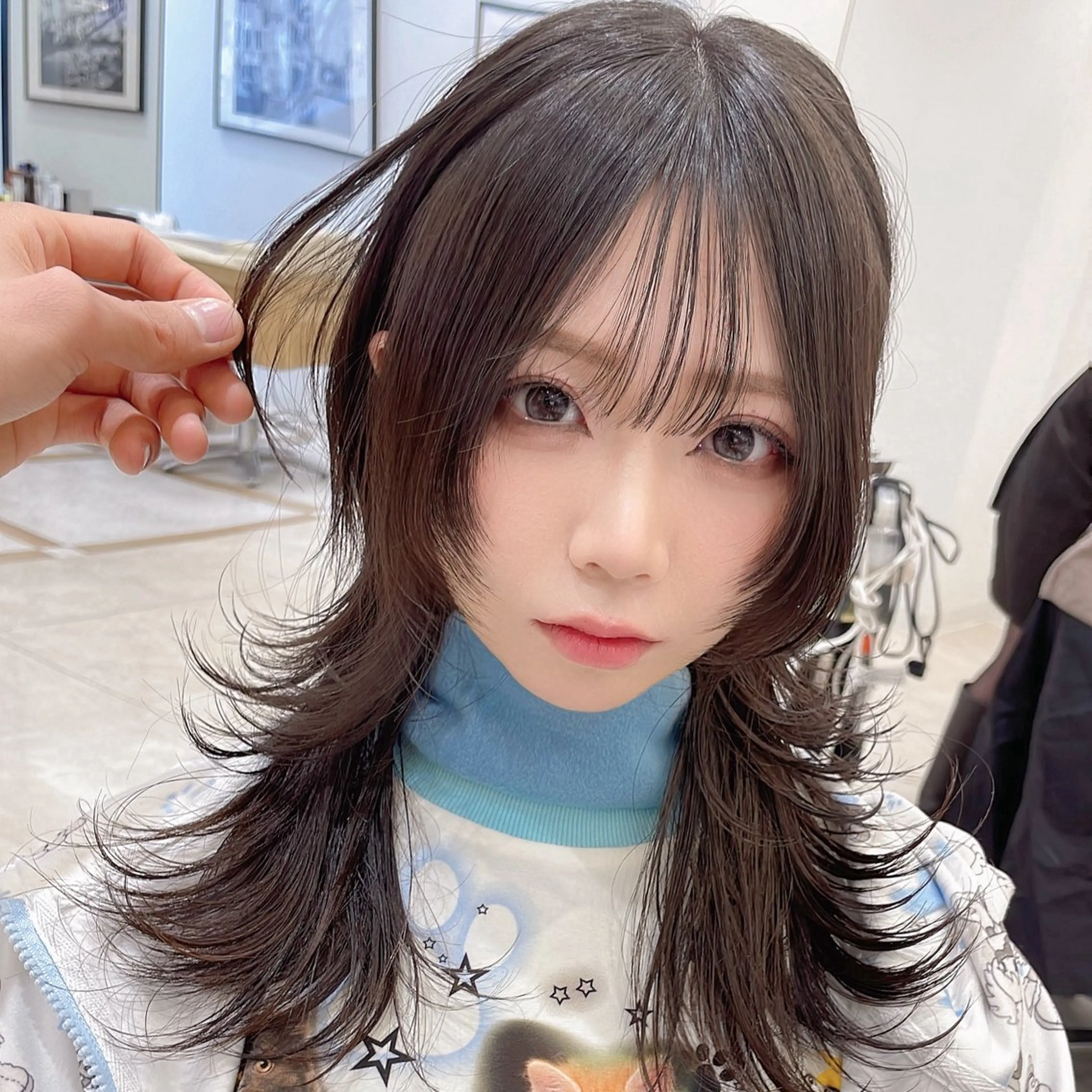 セミロング レイヤーカット ウルフカット ウルフレイヤー ガレリアエレガンテ栄店所属・ウルフカット/ ハッシュカット/山路のヘアスタイル