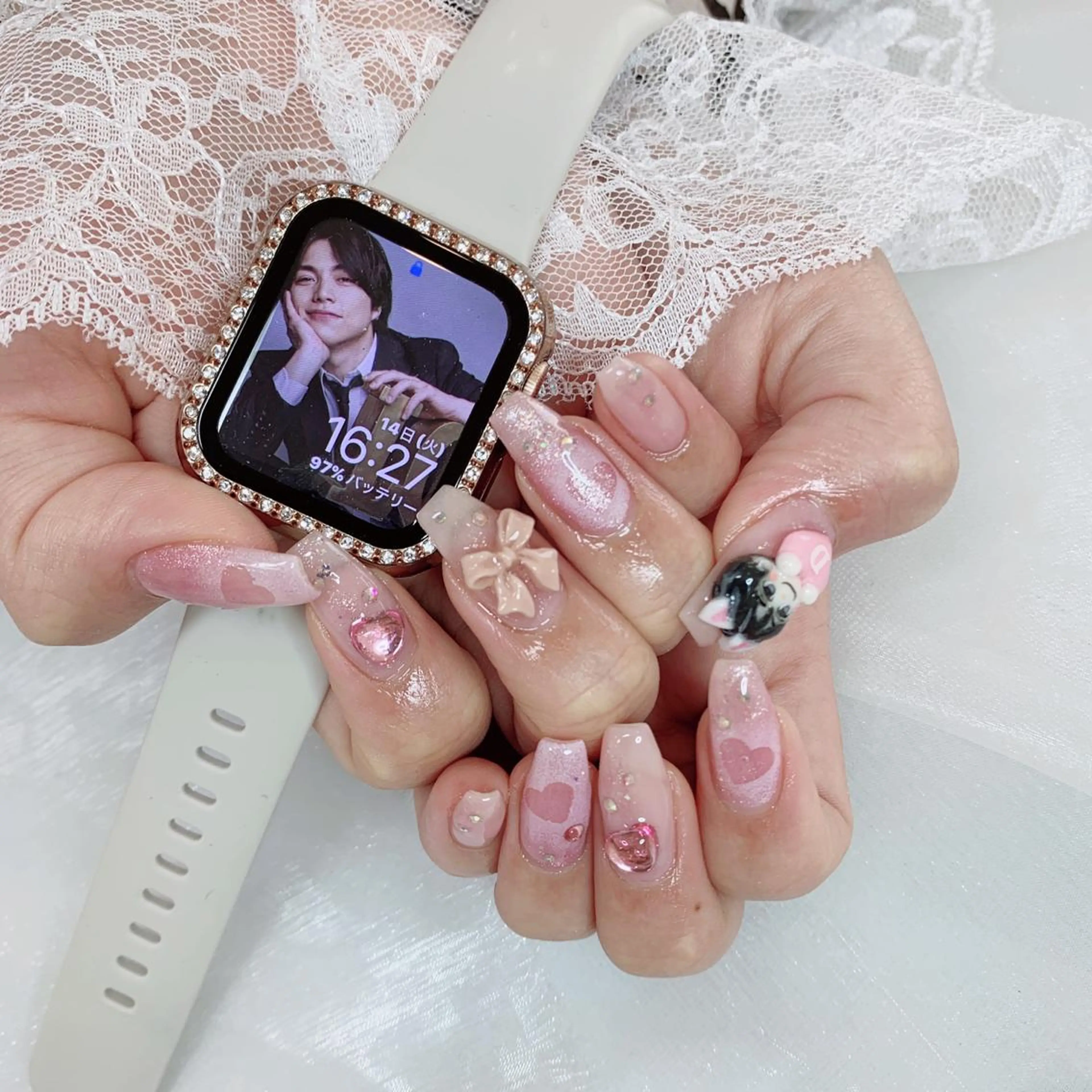 ネイル 持ち込み ハンドネイル La neige* yuki 🥯🍑のネイルデザイン