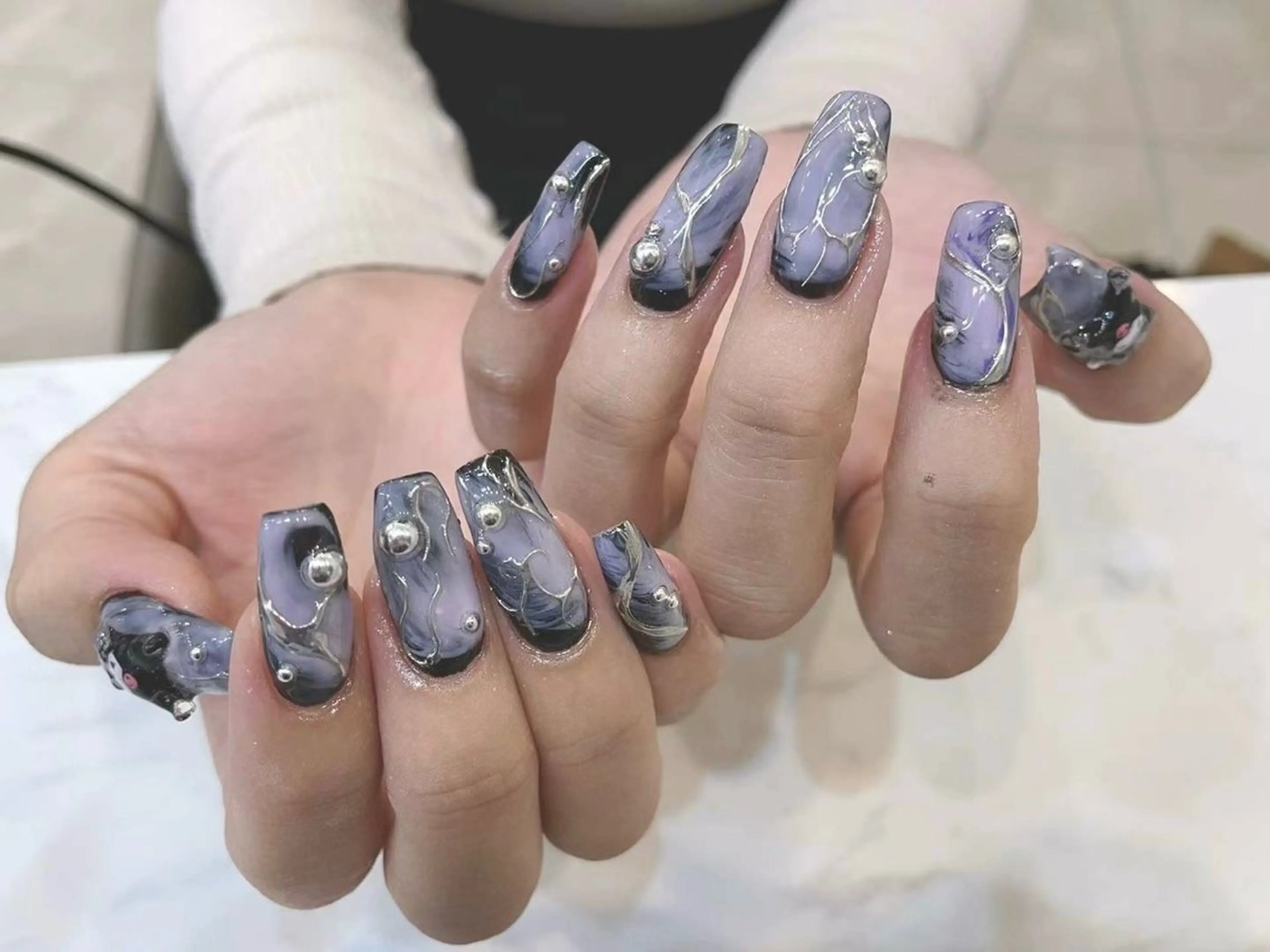ネイル アートネイル フラワーネイル フットネイル ジェルネイル マグネットネイル Babarla nailのネイルデザイン