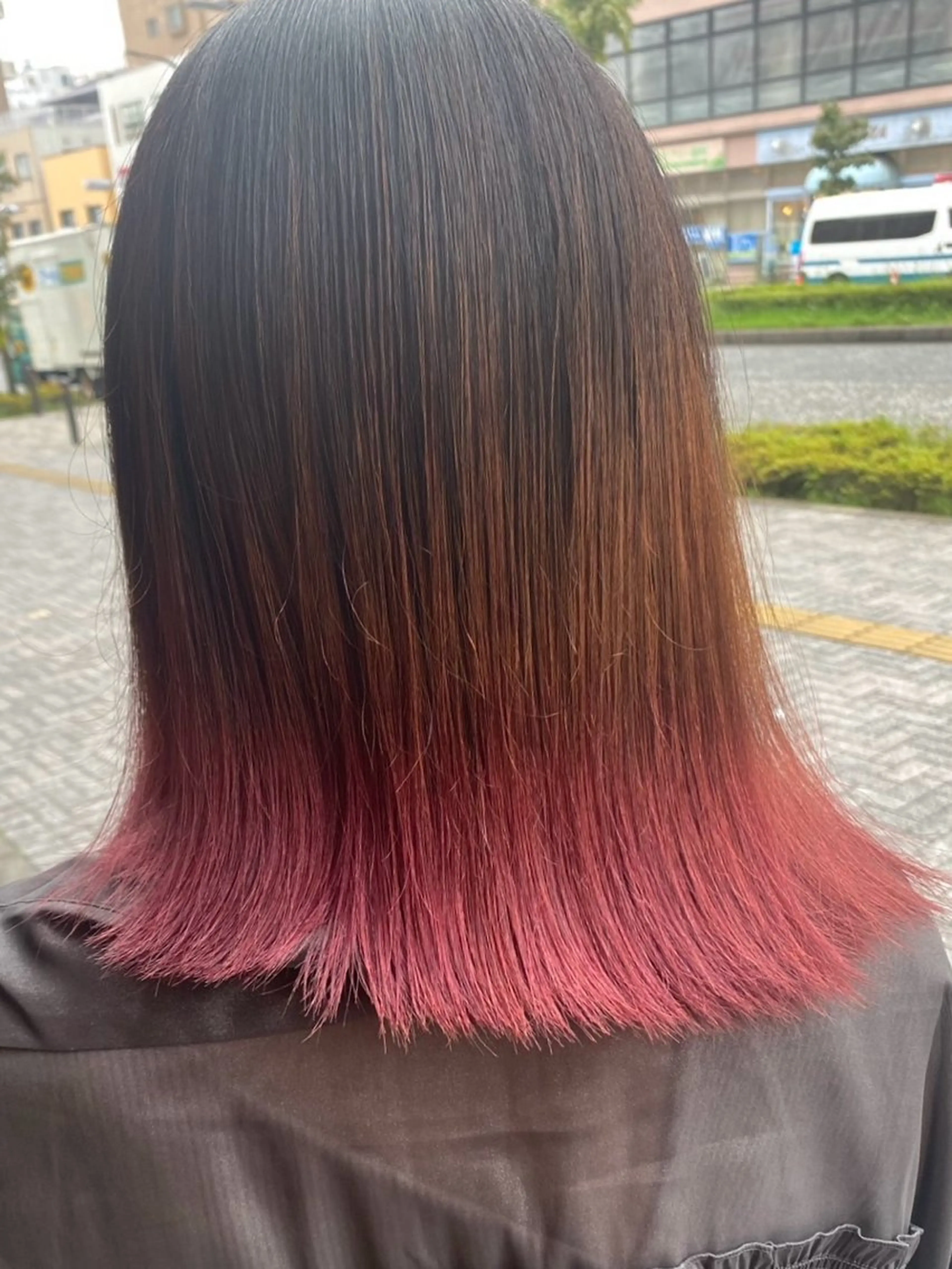 🫧🧡｛ブリーチ込み｝グラデーションカラー❤️🫧の写真