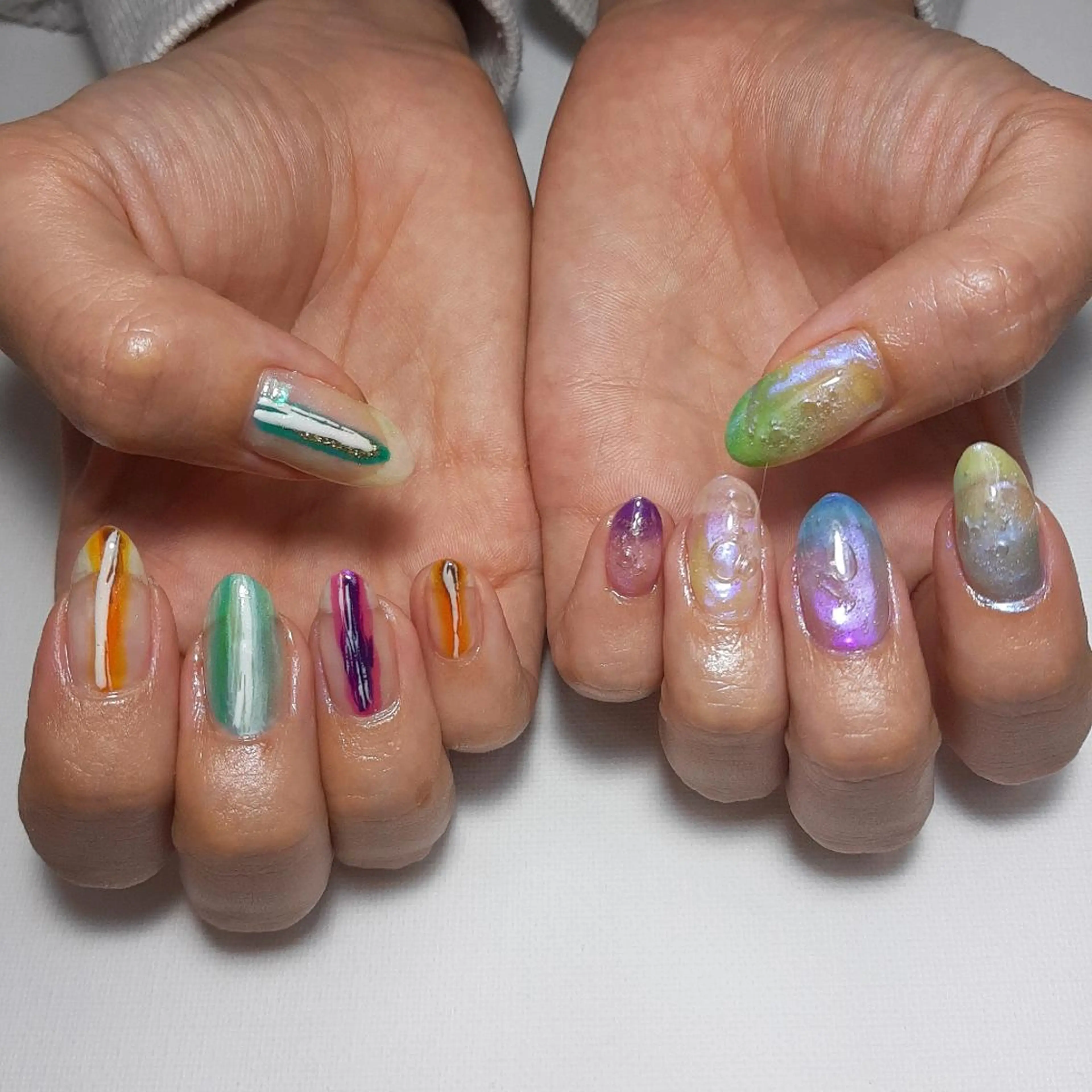 ネイル ジェルネイル 持ち込み ショートネイル owlnail /持込みデザイン専門のネイルデザイン