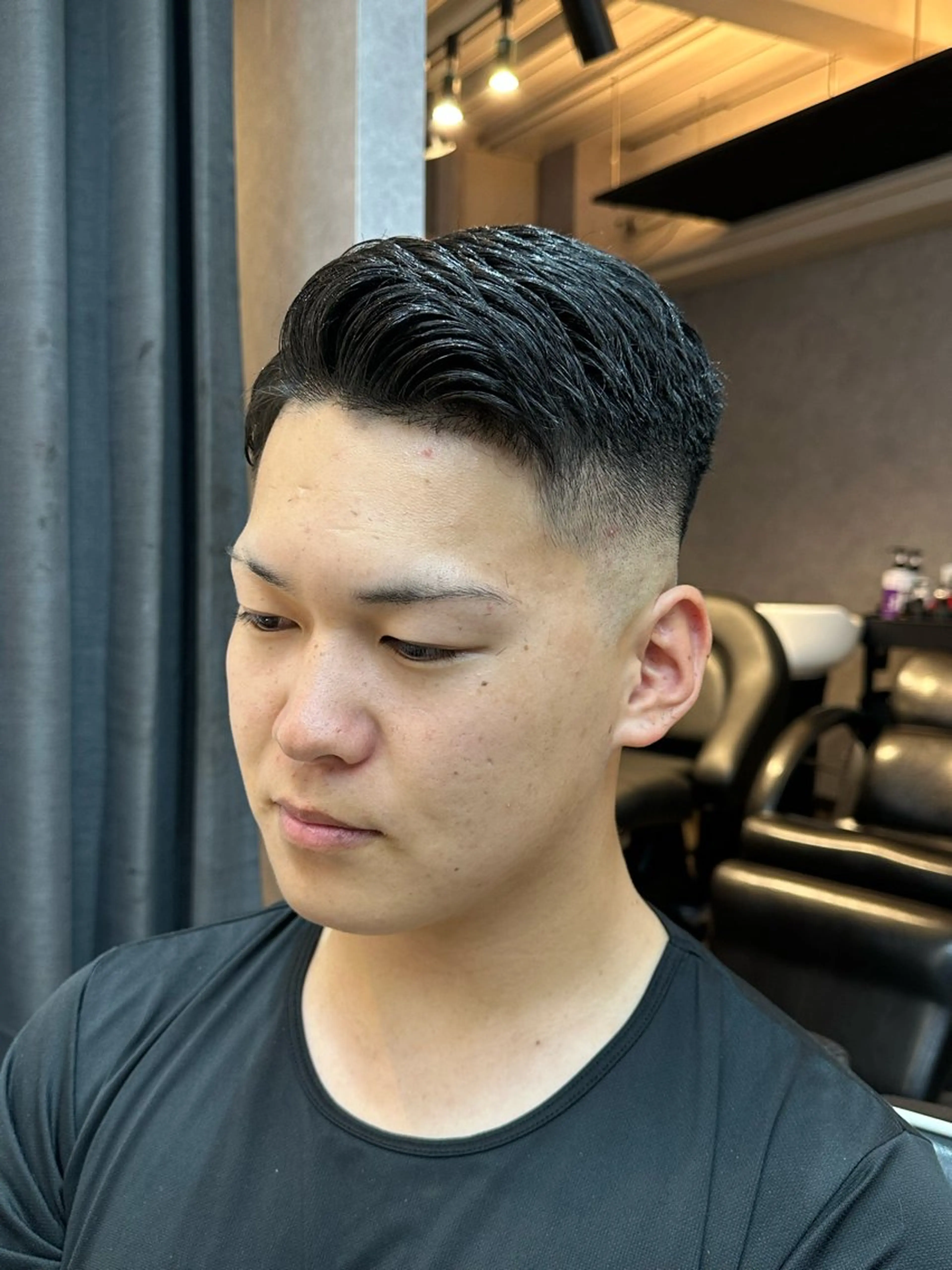 メンズ 七三 💪Vii浅岡 律喜🔥のヘアスタイル