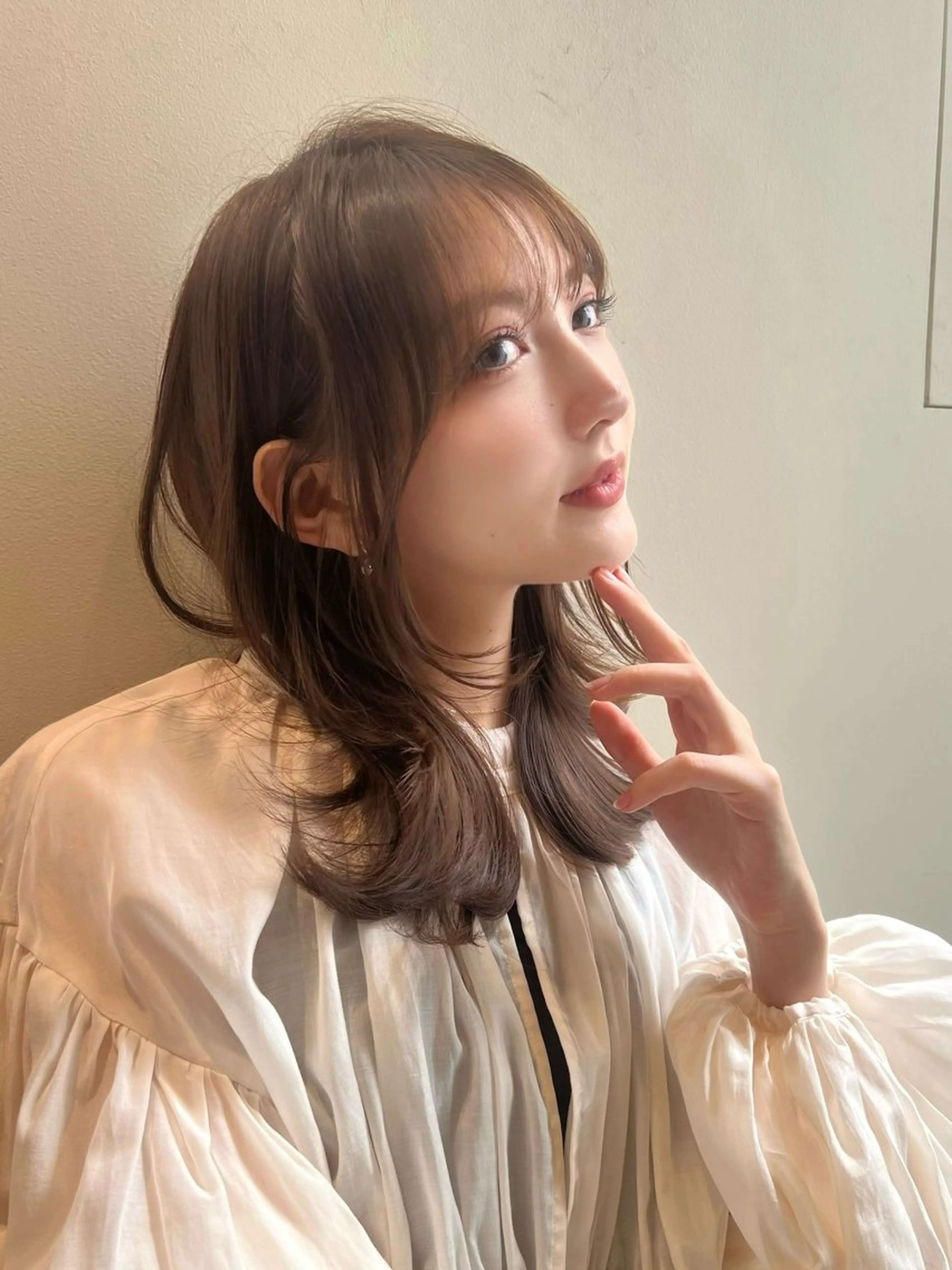 ミディアム カラー ヘアアレンジ ⭐️ショート/ボブ/ 艶カラー/りょうがのヘアスタイル