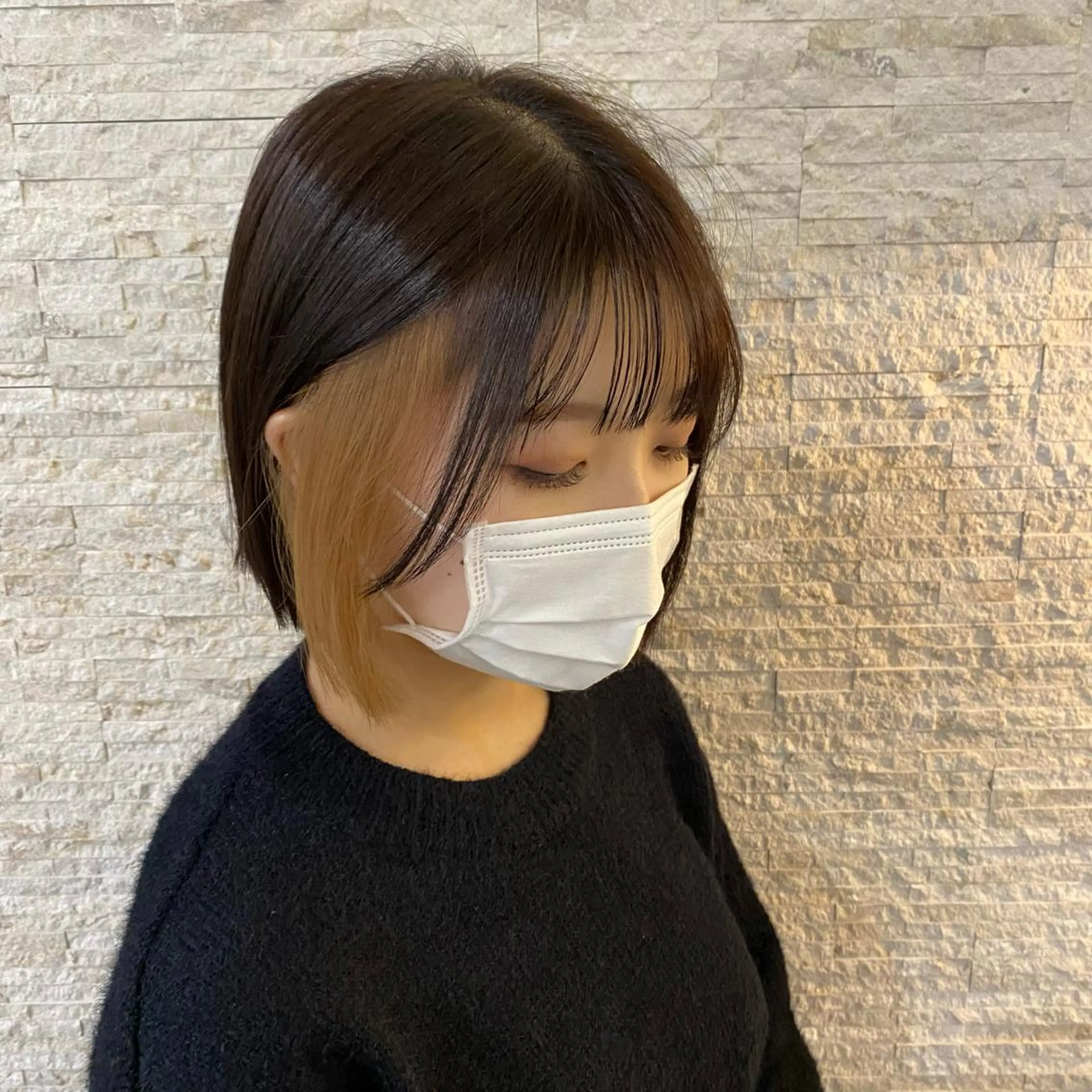 ミディアム カラー ベージュカラー インナーカラー ミルクティーベージュ Agu hair TENOE大宮氷川参道店所属・☀️透明感艶感カラー 増田魁土☀️のヘアスタイル