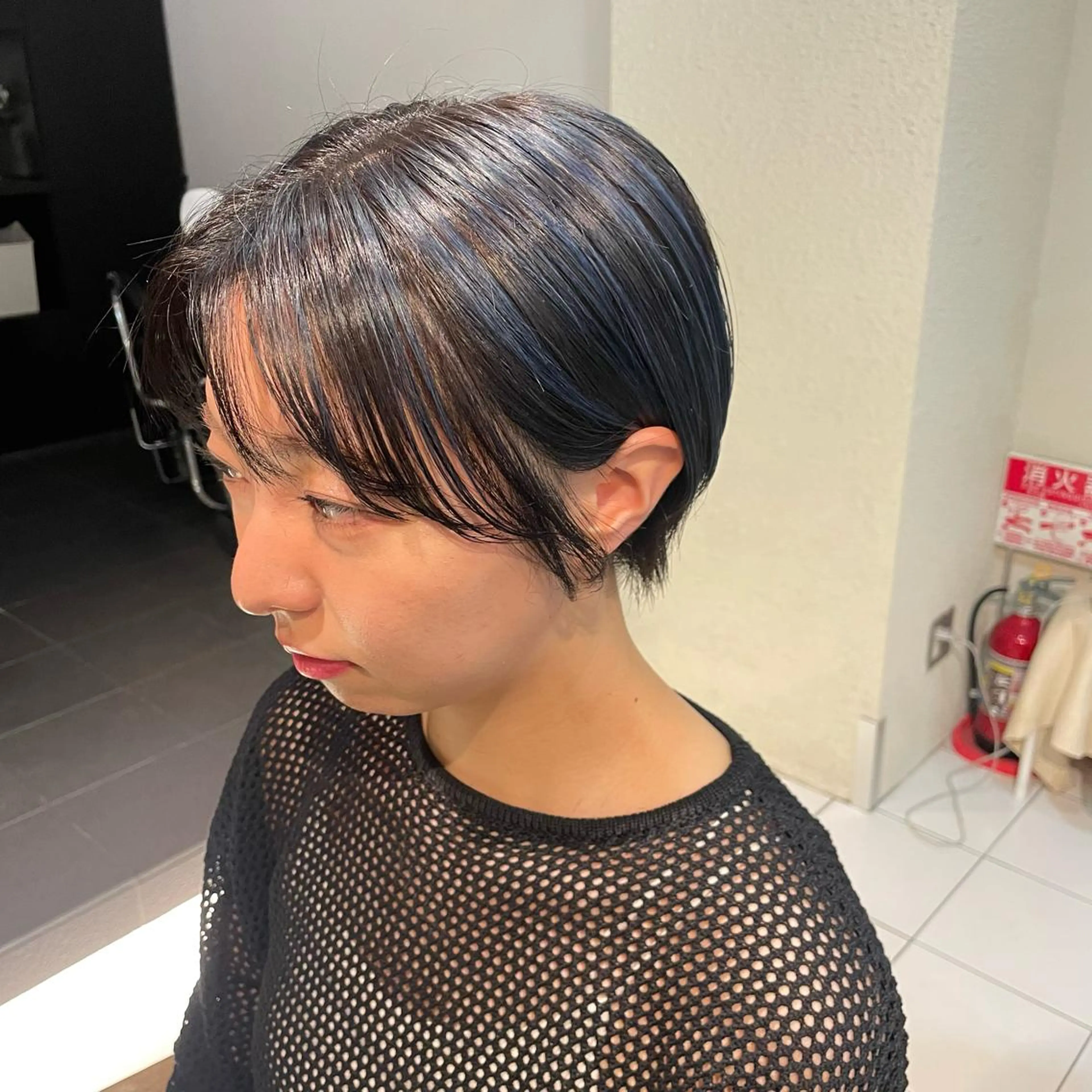 ショート カラー ブルーカラー 透明感カラー/ 寺田千雅子のヘアスタイル