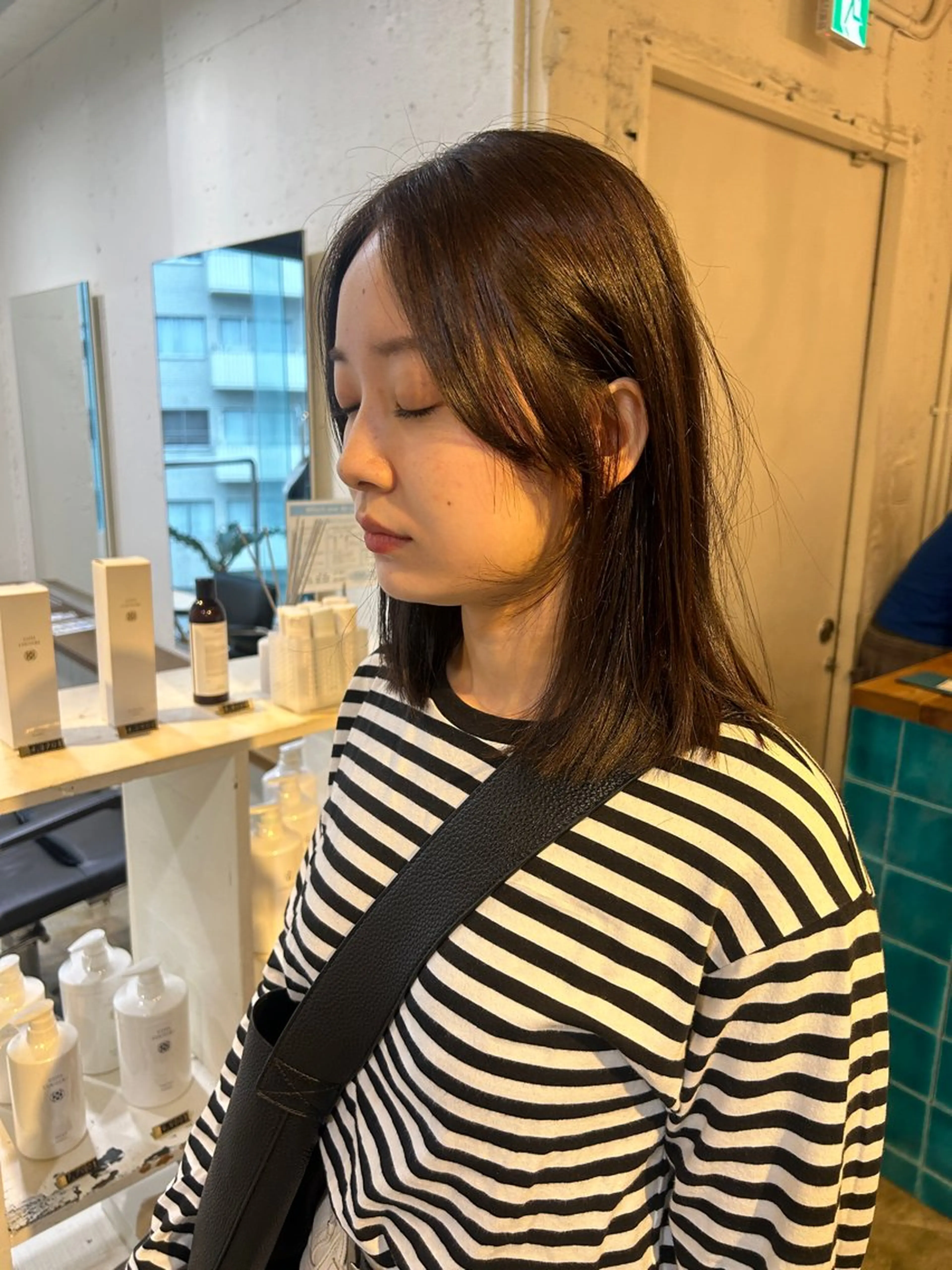 ミディアム カラー カット ヘアカラー ナチュラル大人っぽい スタイル MAORIのヘアスタイル