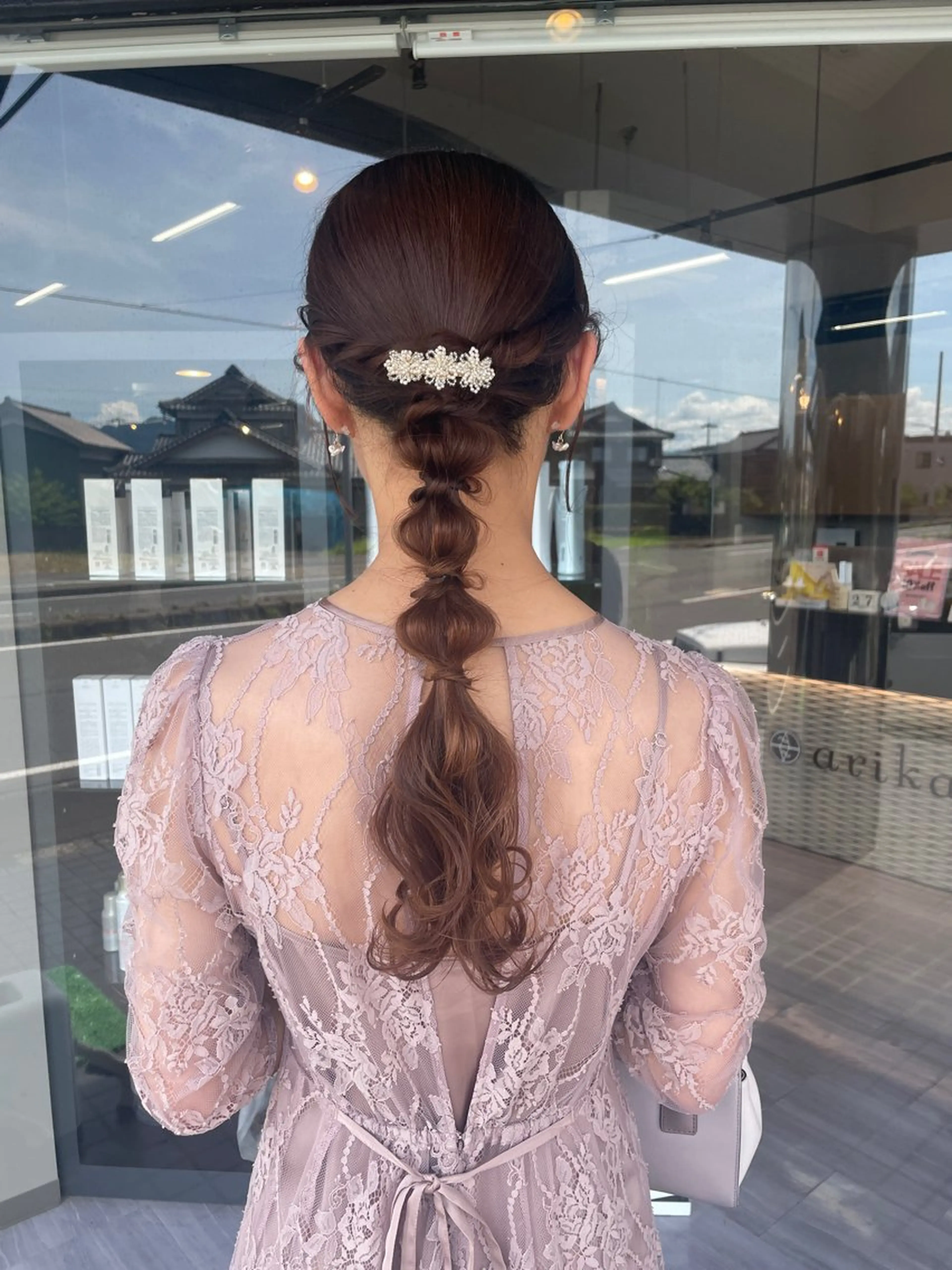 ロング ヘアアレンジ alu所属・マキノ キョウカのヘアスタイル