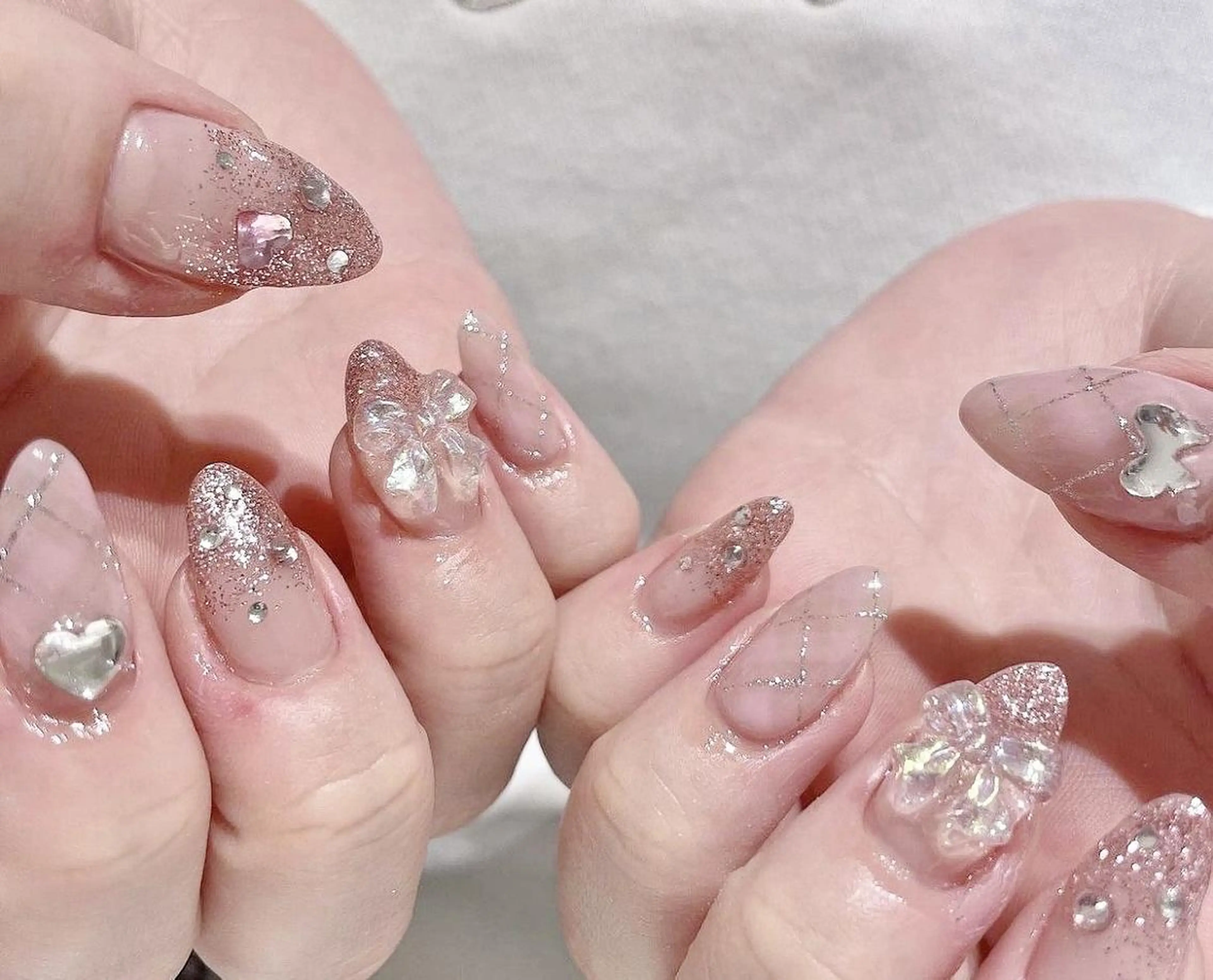 ネイル ki🍒🍒 ki ツルツルネイルのネイルデザイン