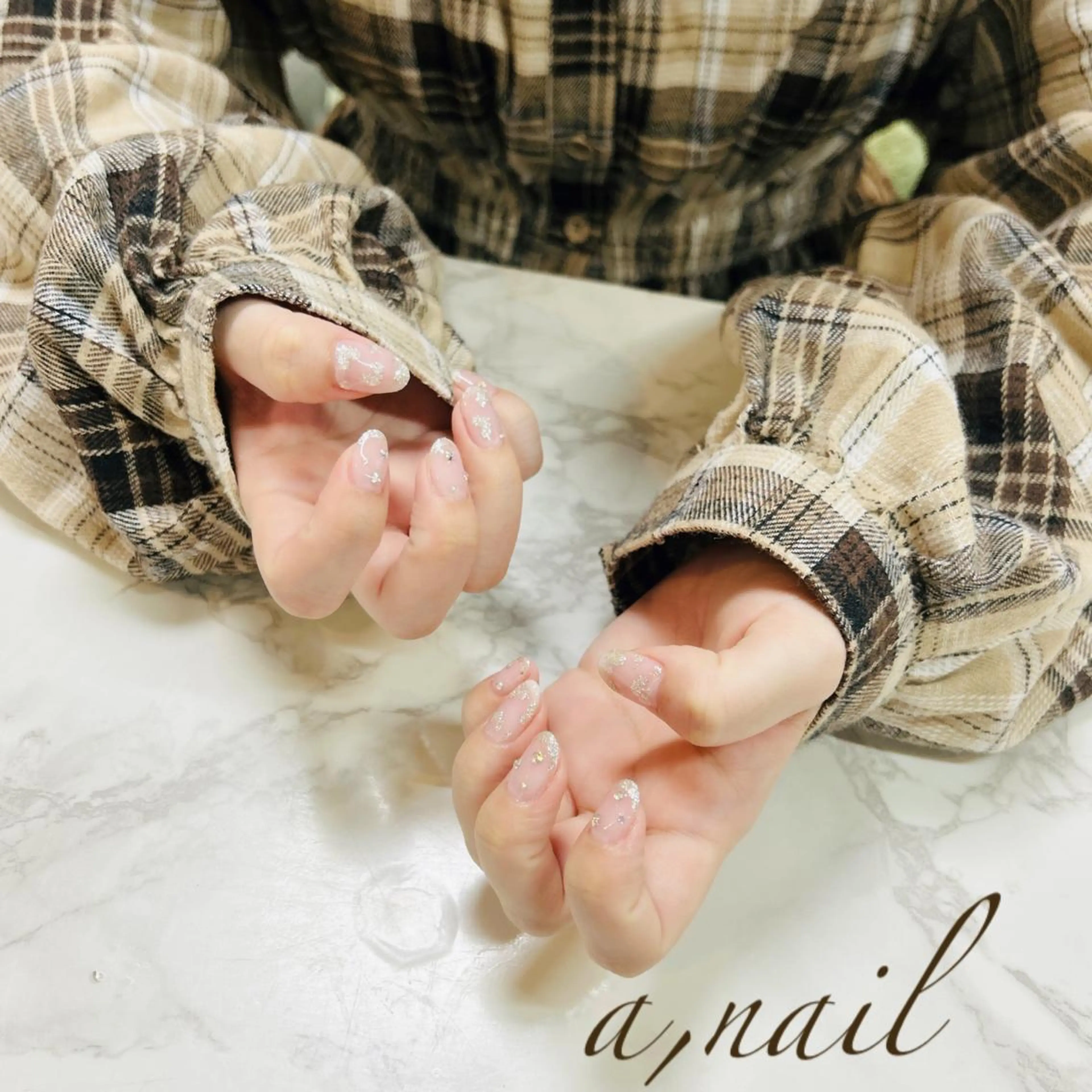 ネイル フットネイル フレンチネイル ジェルネイル グラデーション ハート ネイルサロン エーネイルのネイルデザイン