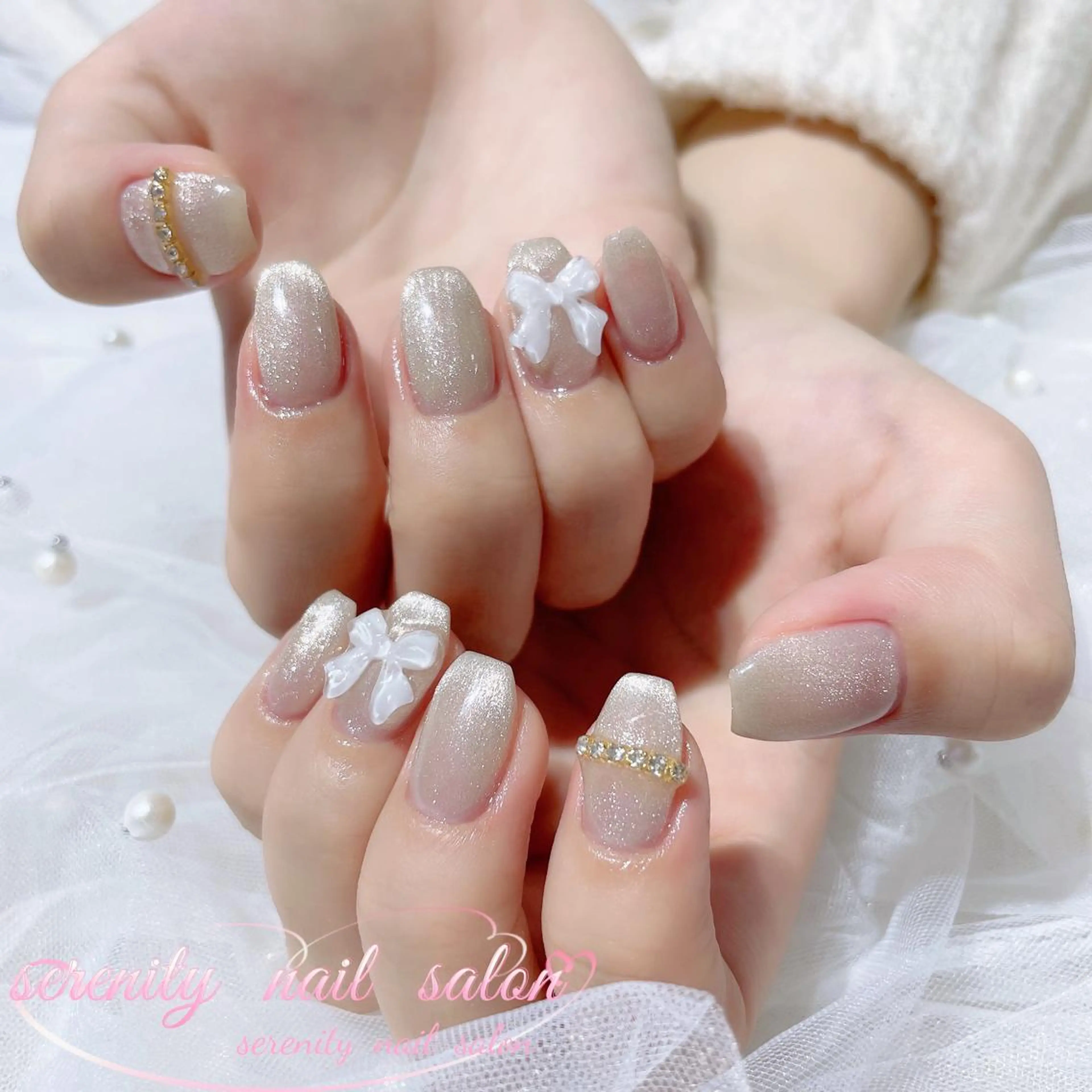 ネイル ハンドネイル ハンドケア ✨Serenity ワンホンネイルのネイルデザイン