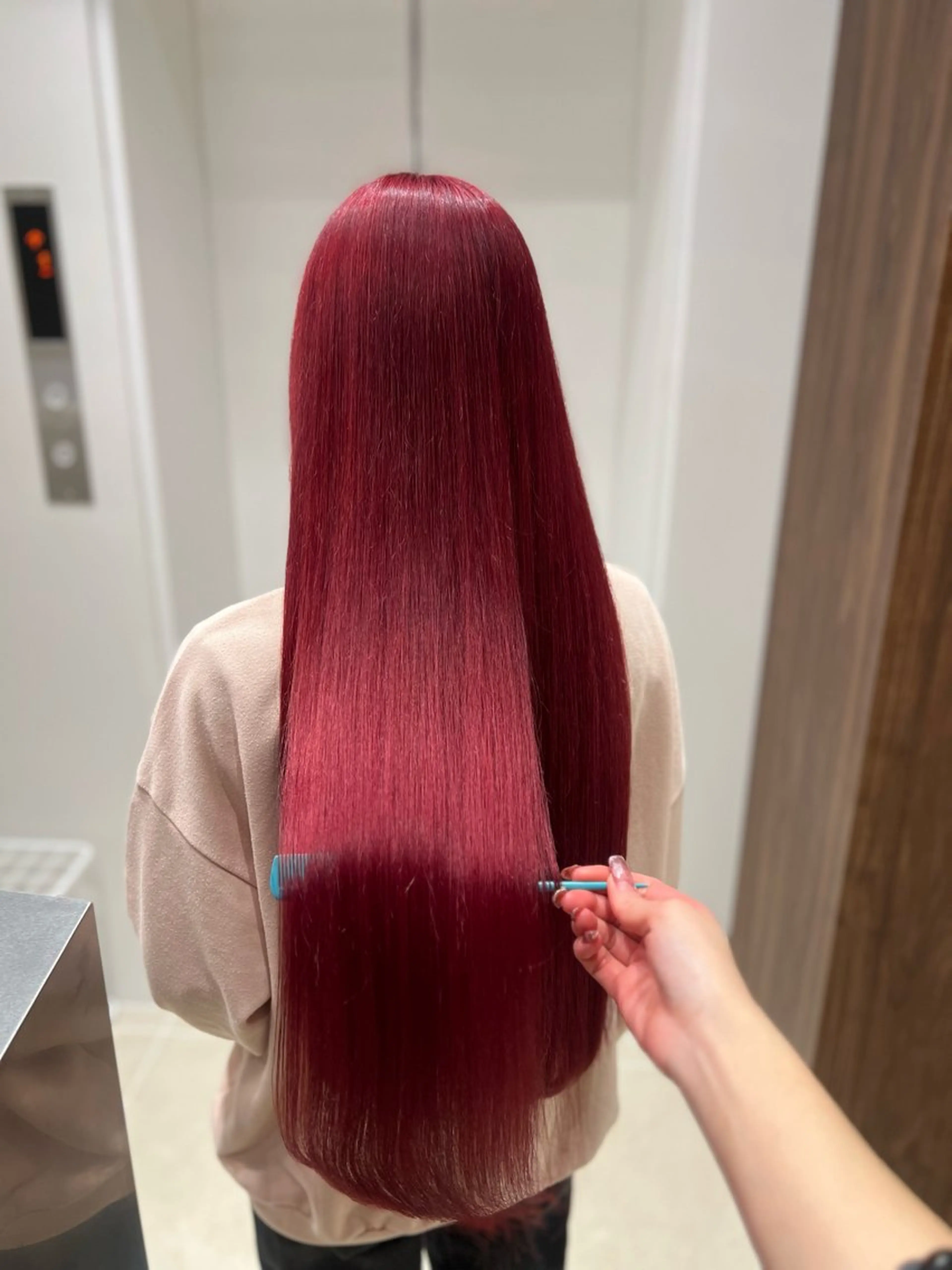 ロング カラー ヘアアレンジ 💕ブリーチカラー☁ 髪質改善💖サワのヘアスタイル