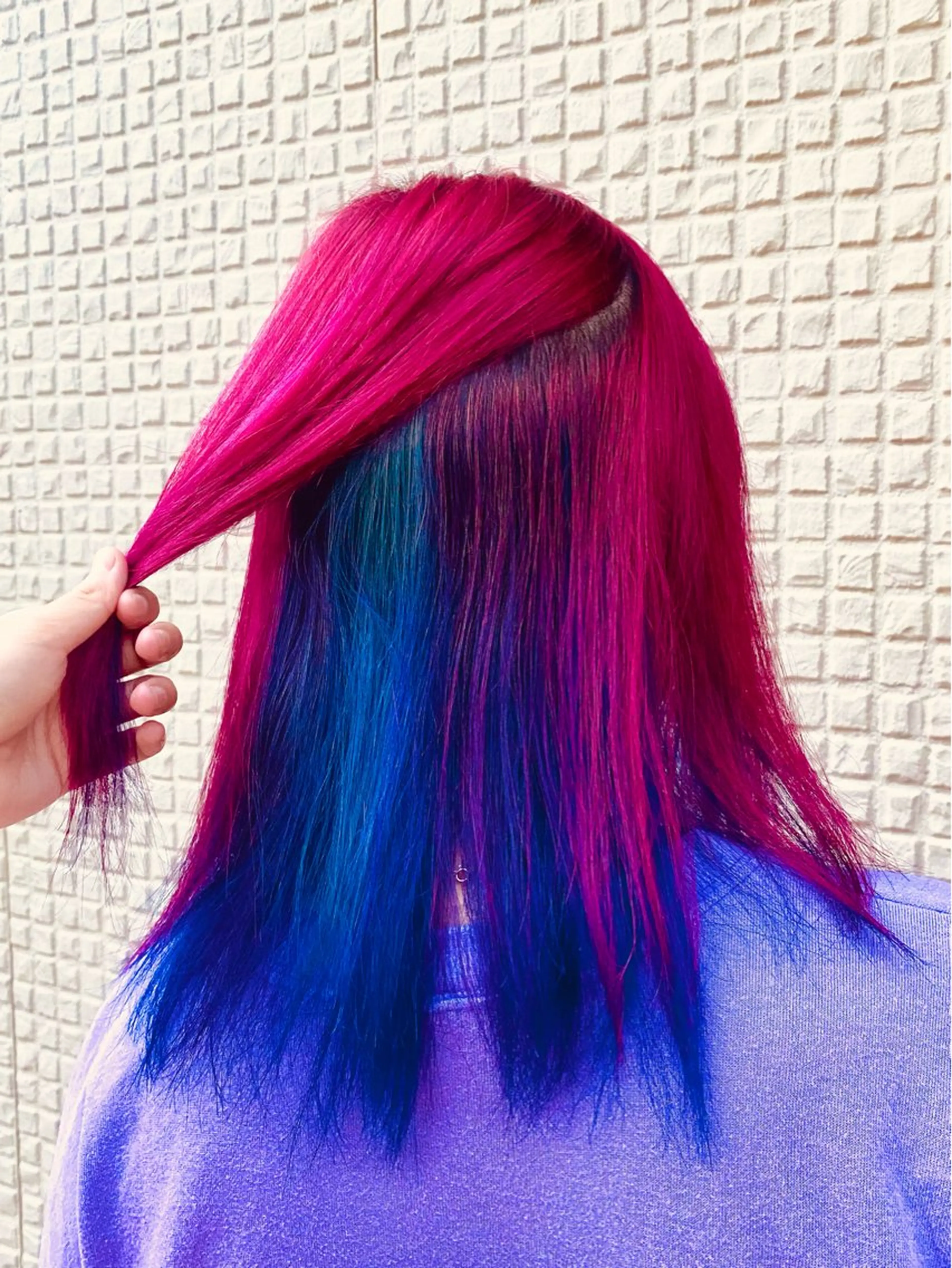 カラー ヘアカラー トリートメント エリア唯一🌈ᵕ̈* 派手髪モリヤ🌺のヘアスタイル