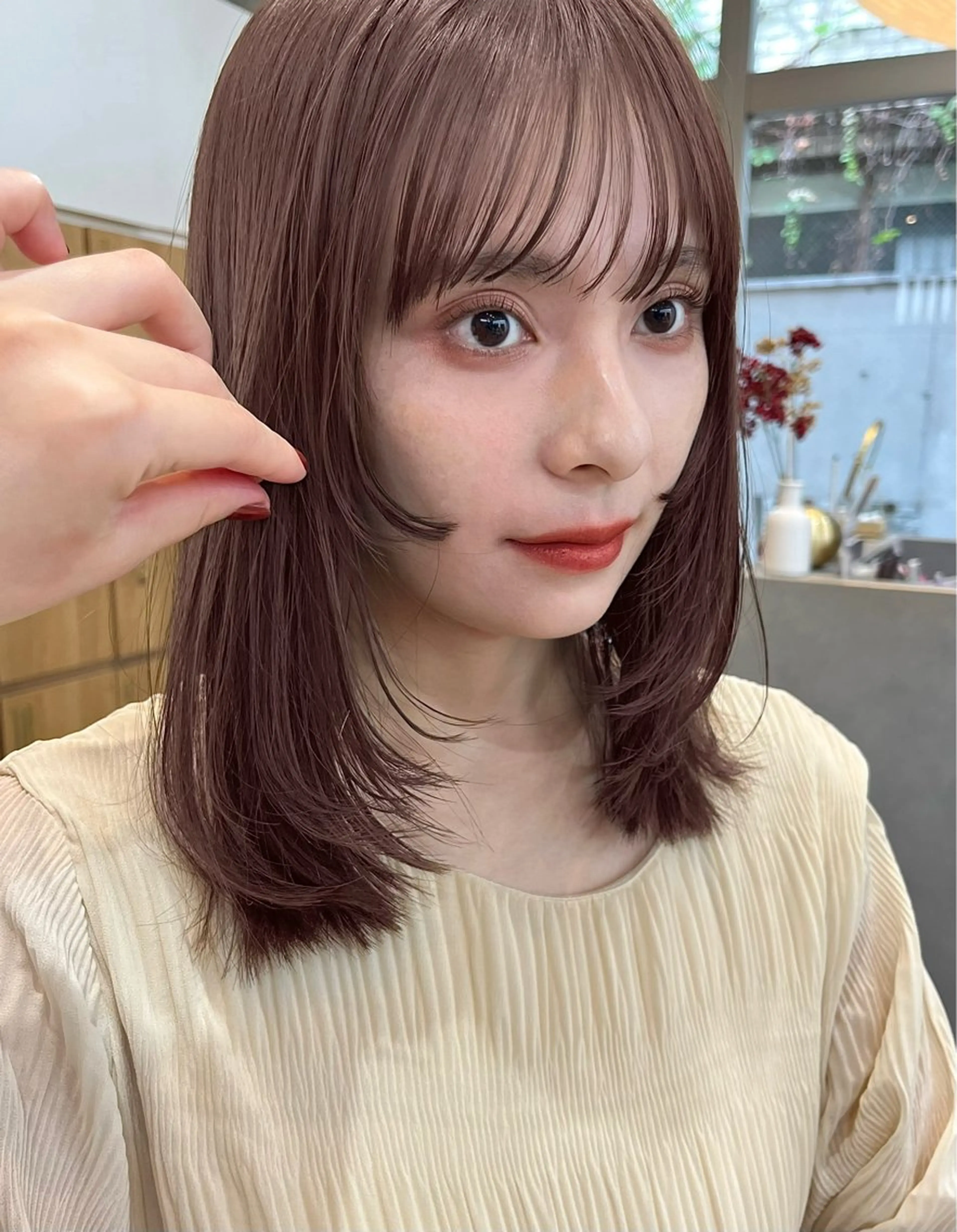 セミロング 🫧レイヤー/暖色 /ベージュMAI🫧のヘアスタイル
