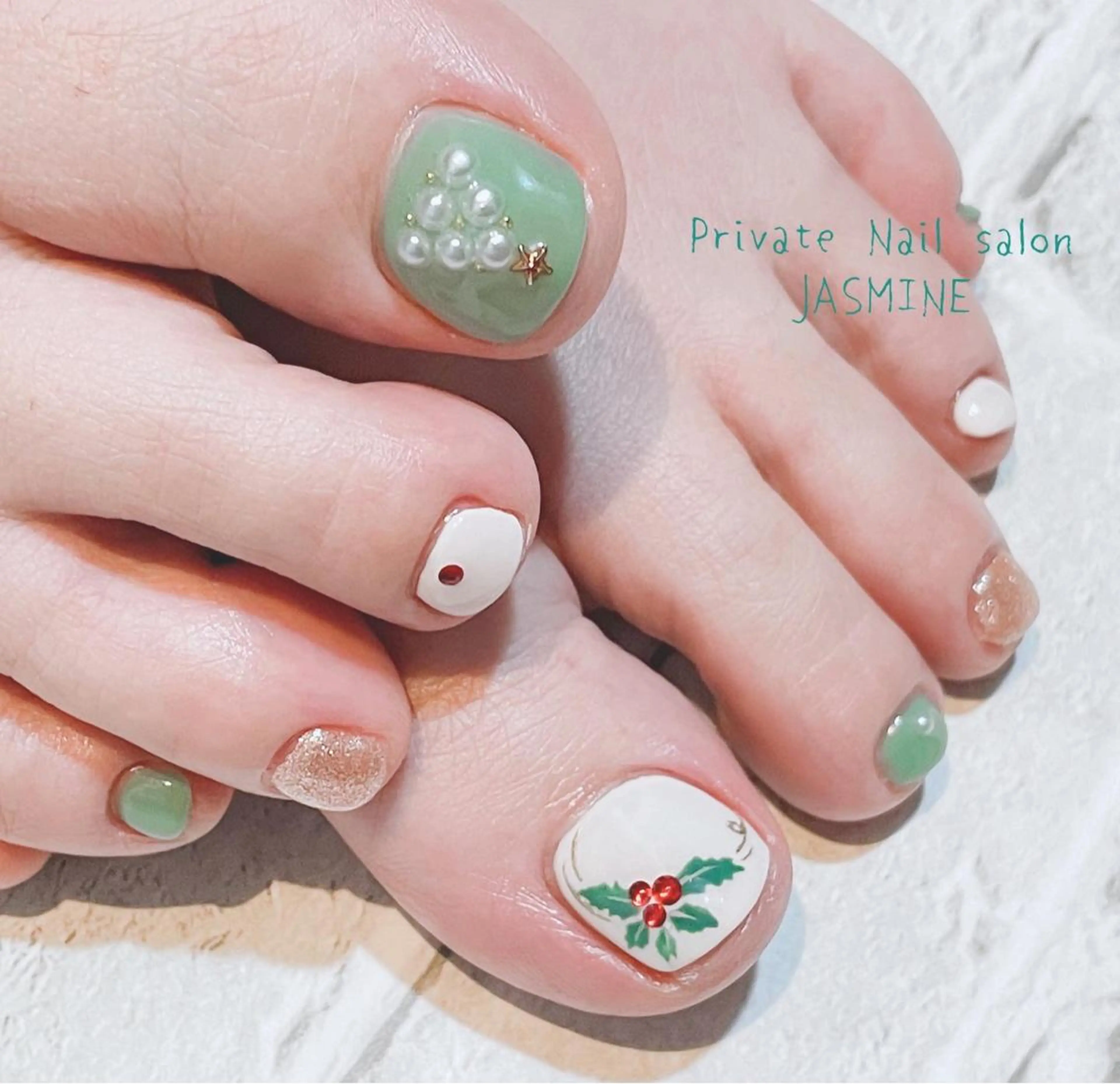 ネイル 冬ネイル クリスマス Nail salon JASMINEのネイルデザイン