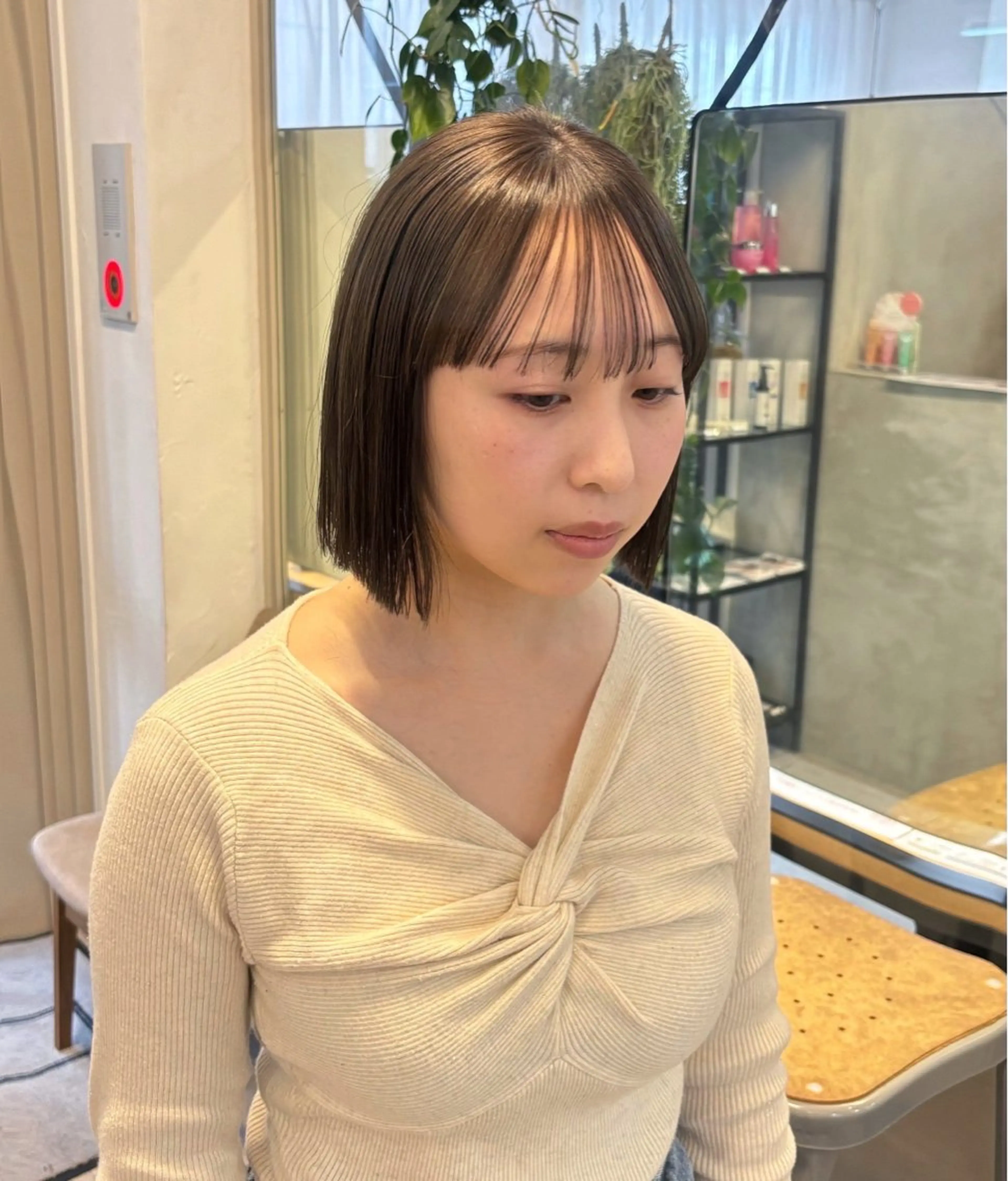 ショート カラー カット ヘアカラー トリートメント オリーブ/縮毛🐇 Natsuno🩰のヘアスタイル