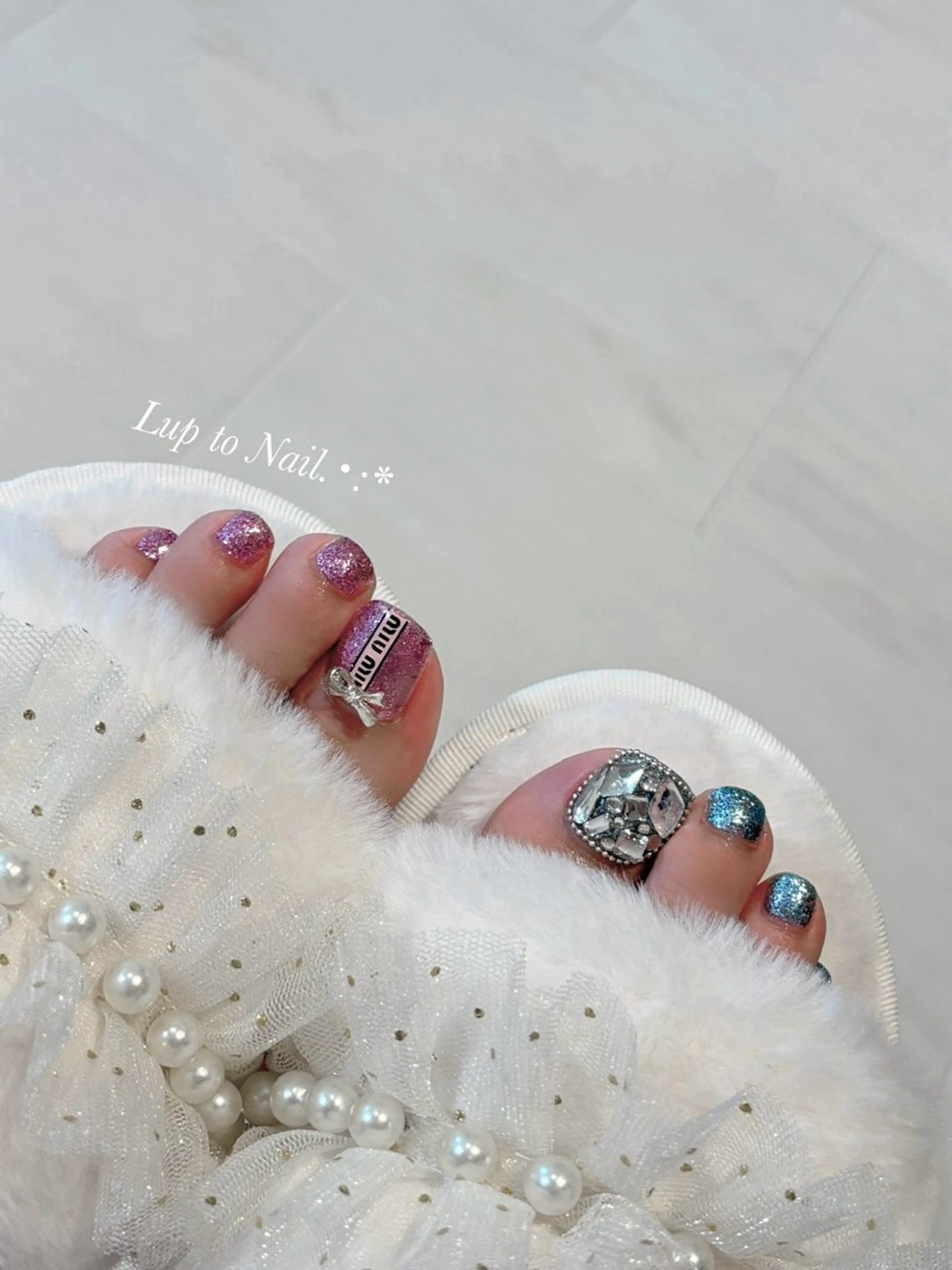 ネイル 春ネイル フットネイル Lupto　Nail 【リップトゥネイル】のネイルデザイン