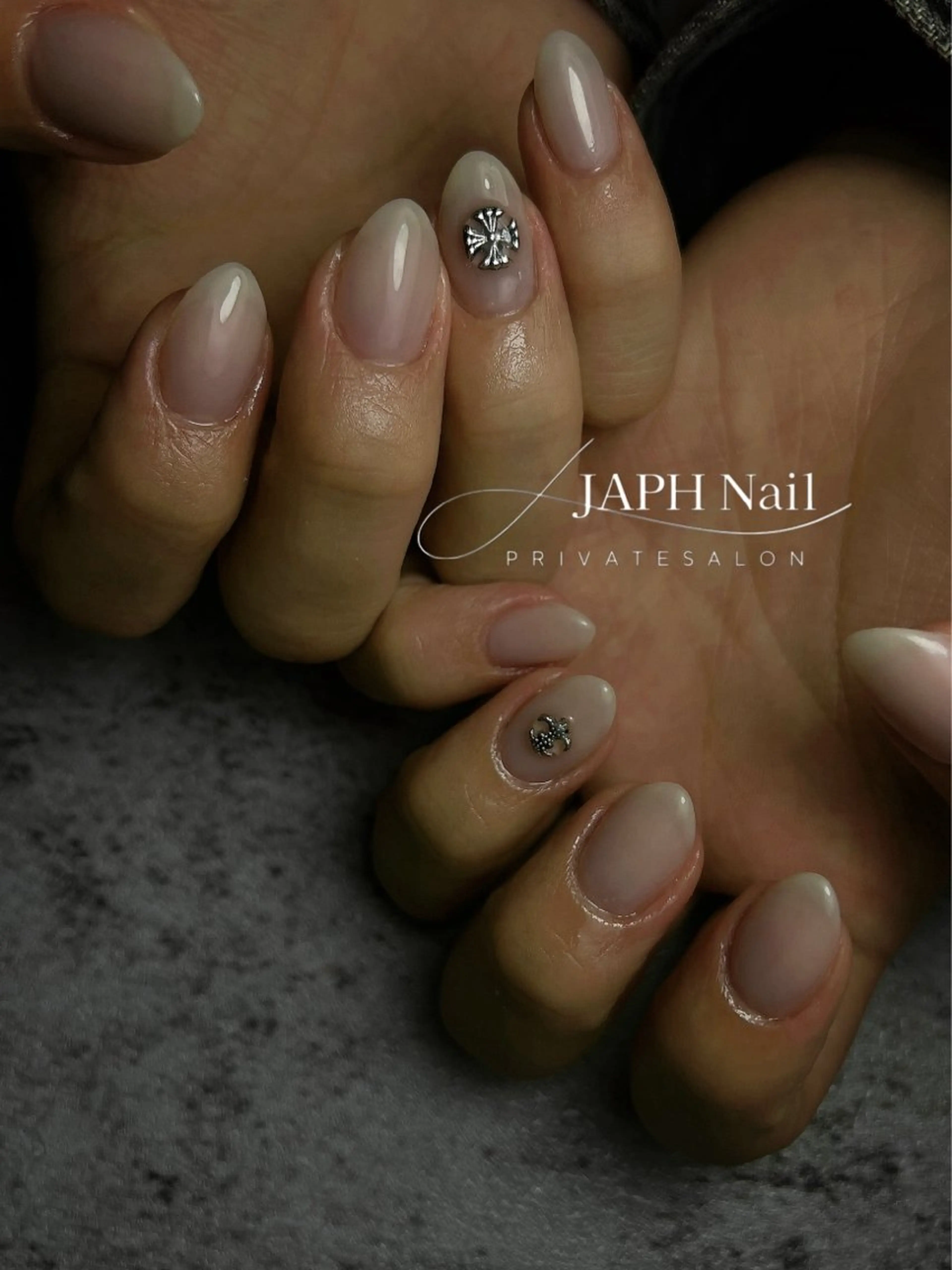 ネイル フレンチネイル キラキラネイル 韓国ネイル ミラーネイル ニュアンスネイル NailSalon /JAPHのネイルデザイン
