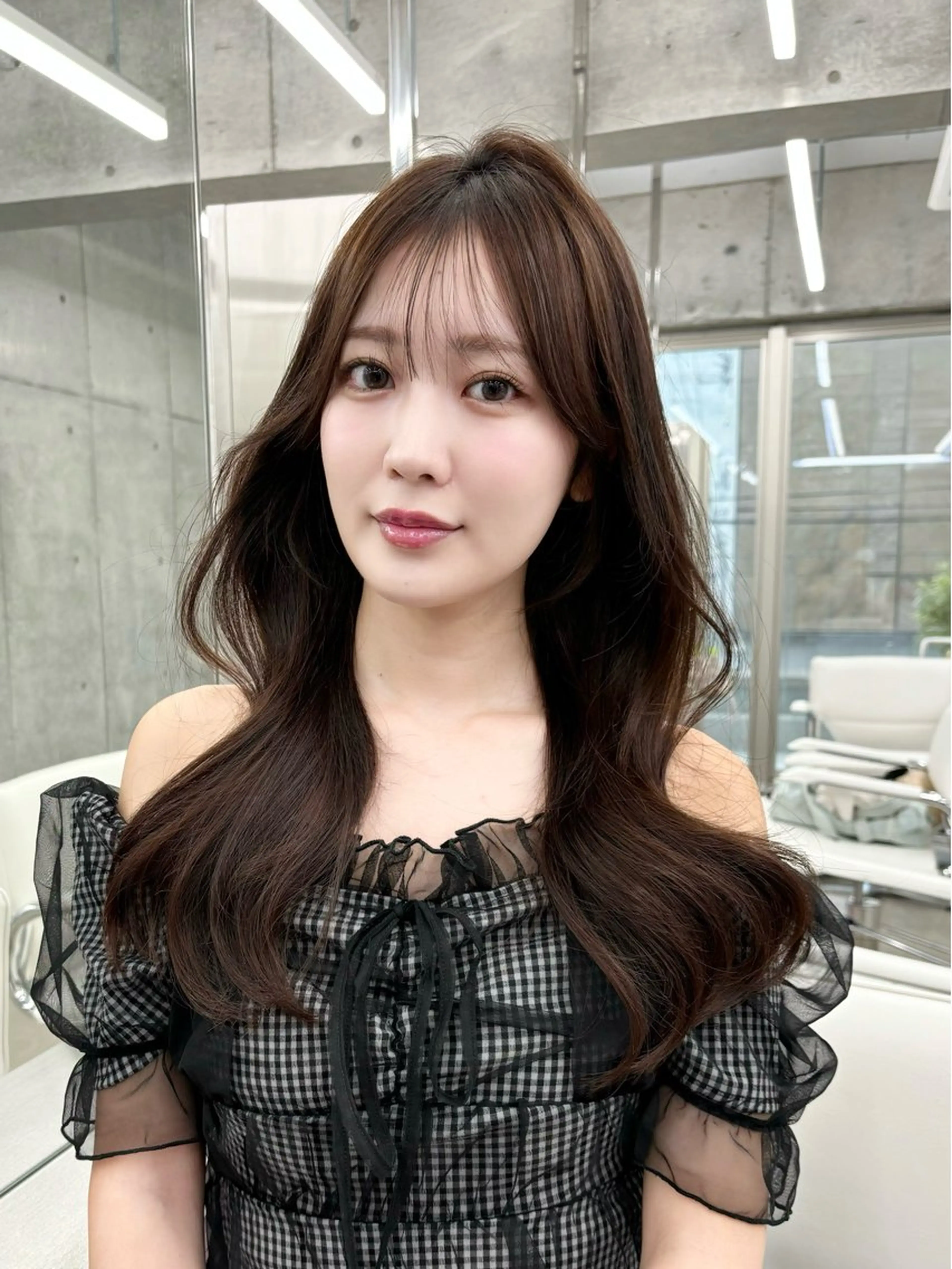 ロング カラー きなみ いく🎀透明感カラーのヘアスタイル
