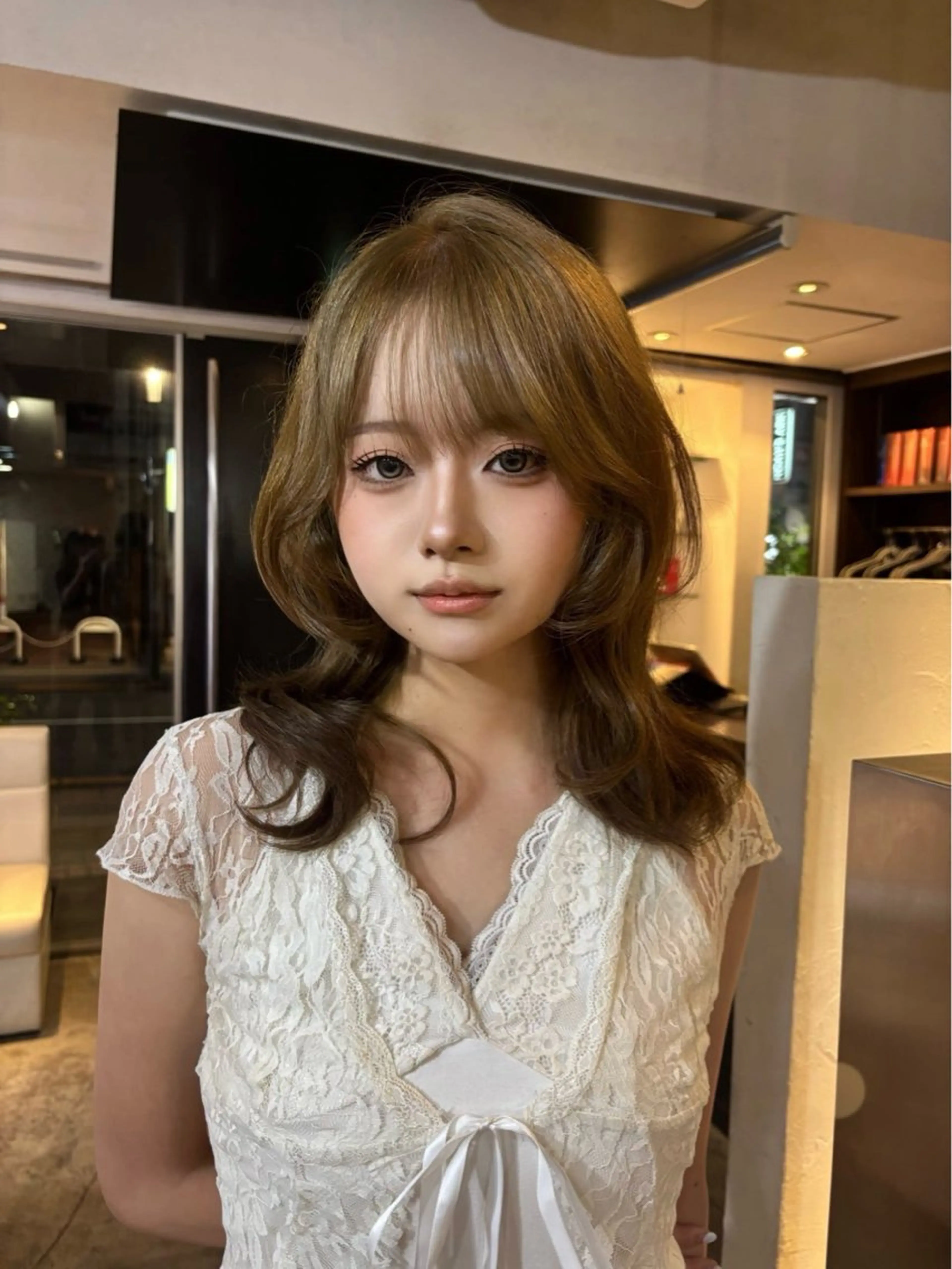 セミロング HAIR&MAKE SeeK 八王子店所属・🩶韓国ヘア / レイヤー🩶フウカのヘアスタイル