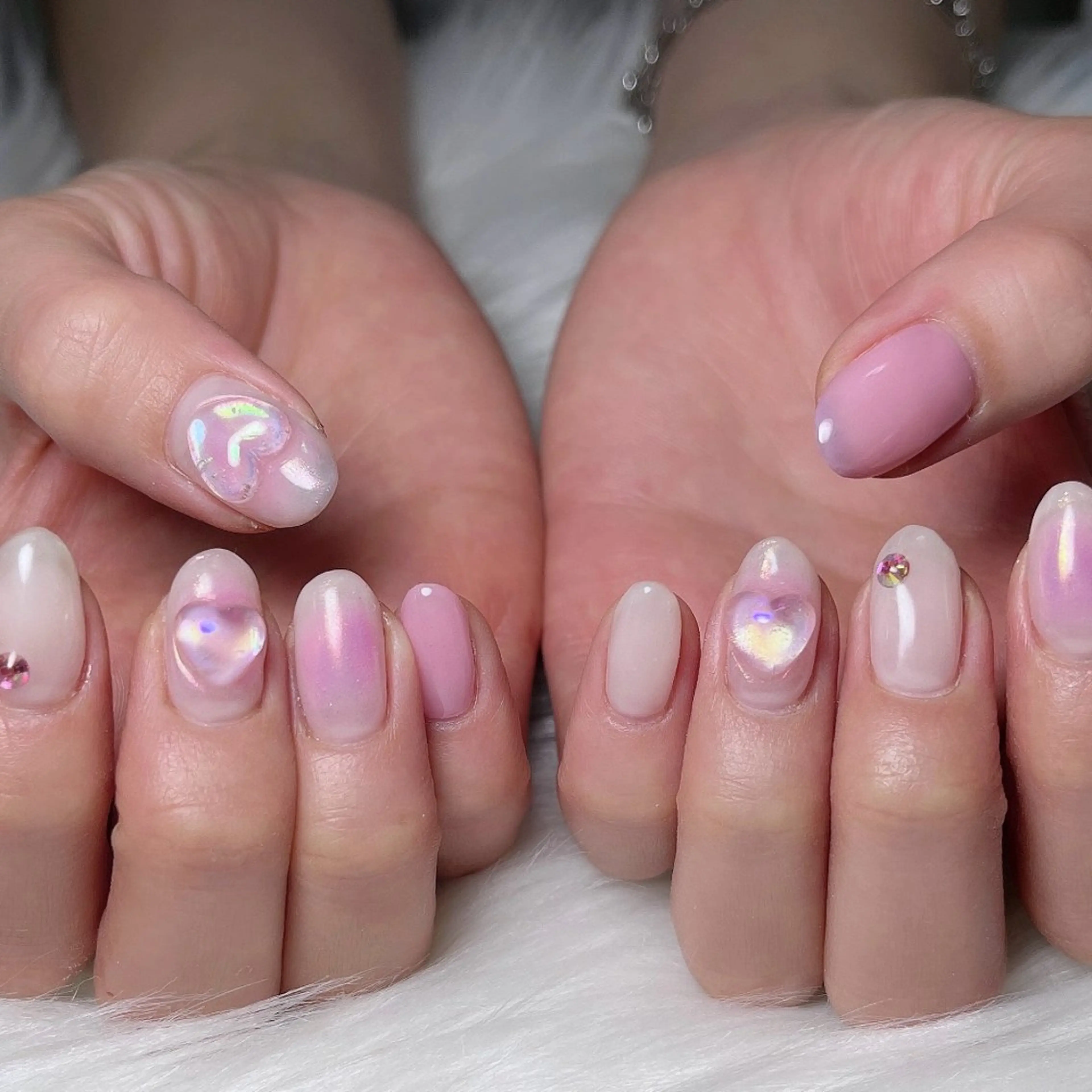 ネイル 韓国ネイル ラメ(グリッター) 持ち込み 🐕🦺Yappy 💗A-tanのネイルデザイン