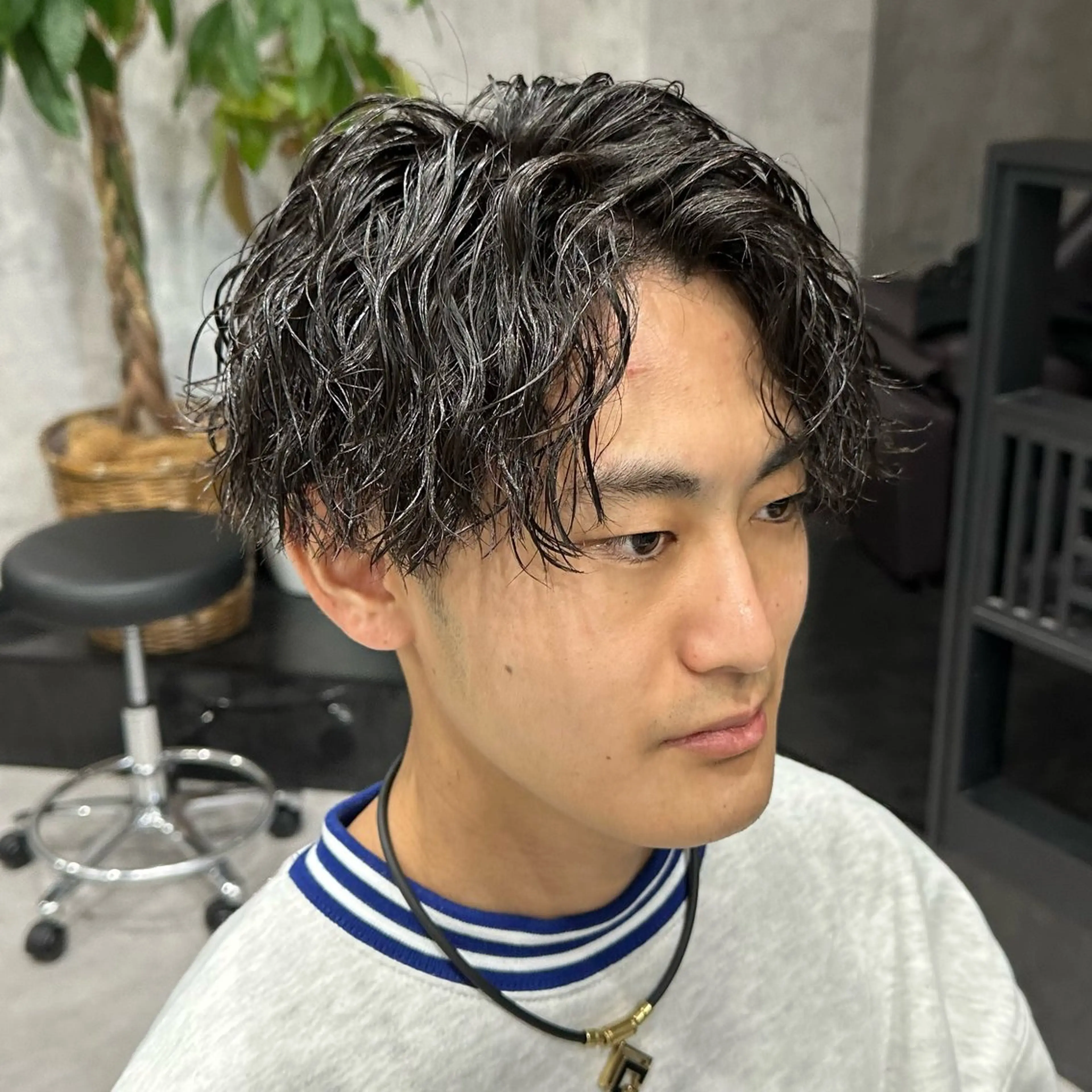 パーマ メンズ カット パーマ トリートメント ヘアセット 🌈メンズstyle 特化💫ひびき🌈のヘアスタイル