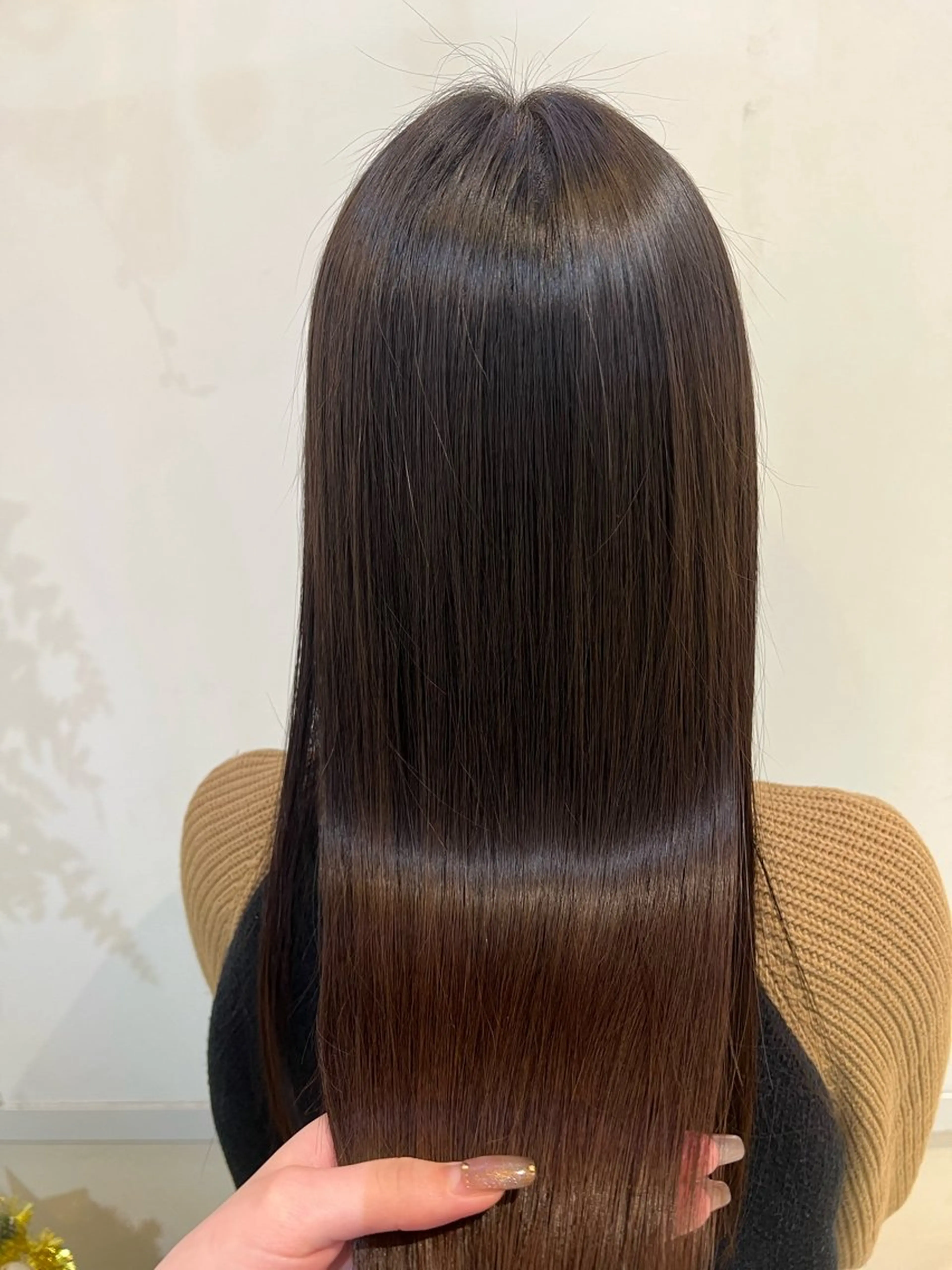 ロング カラー カット 縮毛矯正 トリートメント ブリーチしない暖色 カラー🥀杉 優菜のヘアスタイル