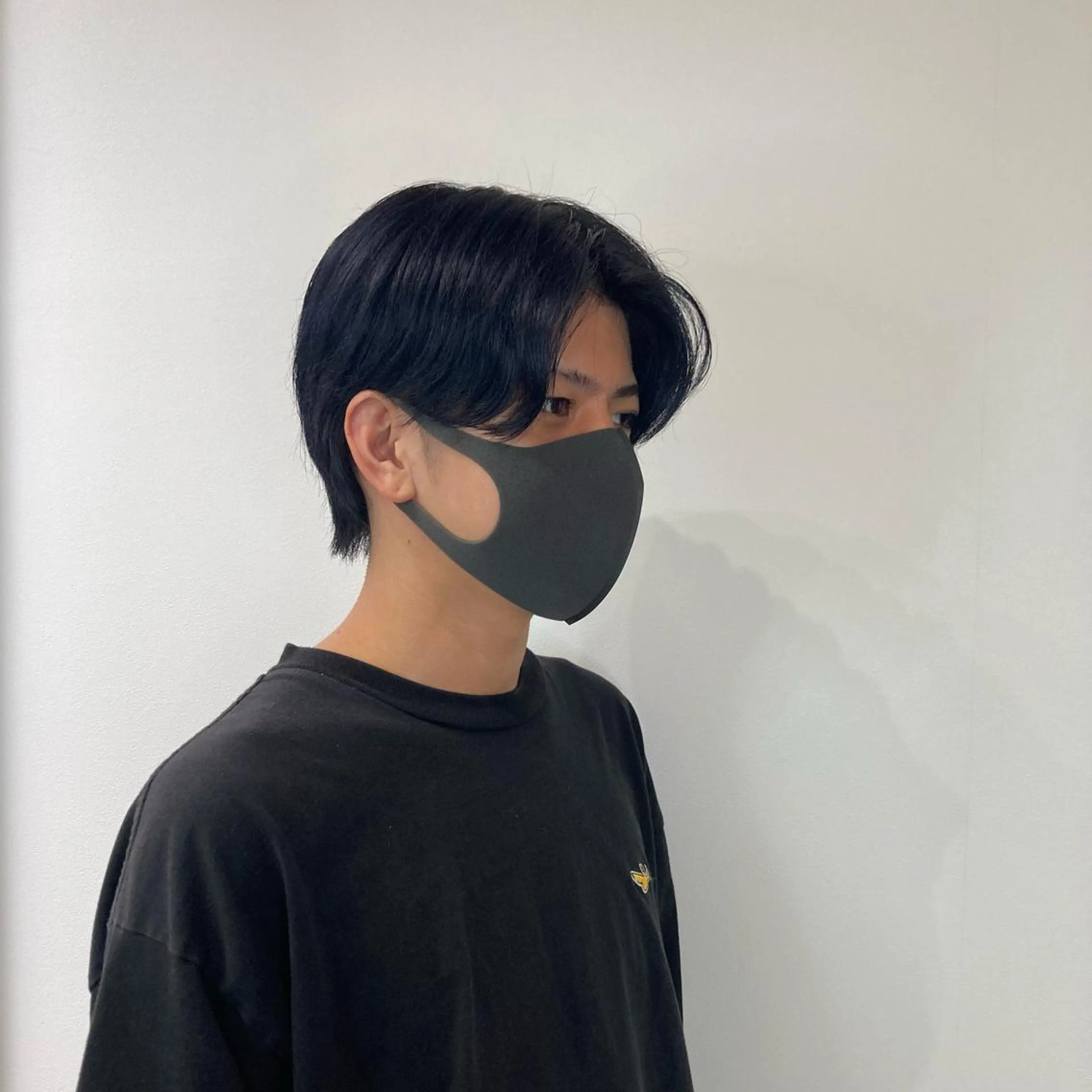 カラー メンズ 黒髪 ブルーカラー ブルーブラック カット ヘアカラー トリートメント カットが上手い 💇‍♂🌸サク🌸のヘアスタイル