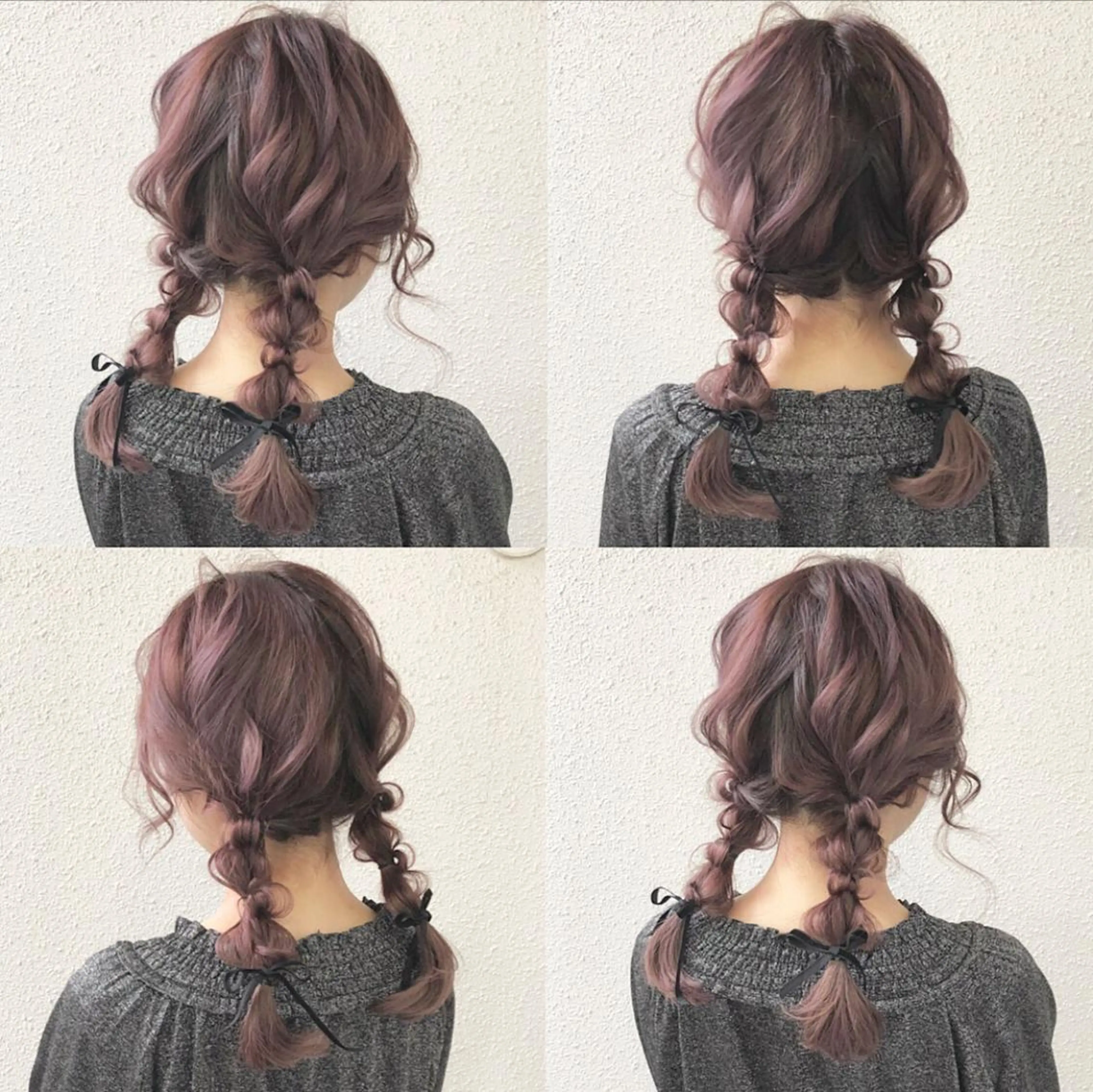セミロング カラー ヘアアレンジ ブルーカラー ピンクカラー 簡単アレンジ autre所属・大久保 ひでなりのヘアスタイル