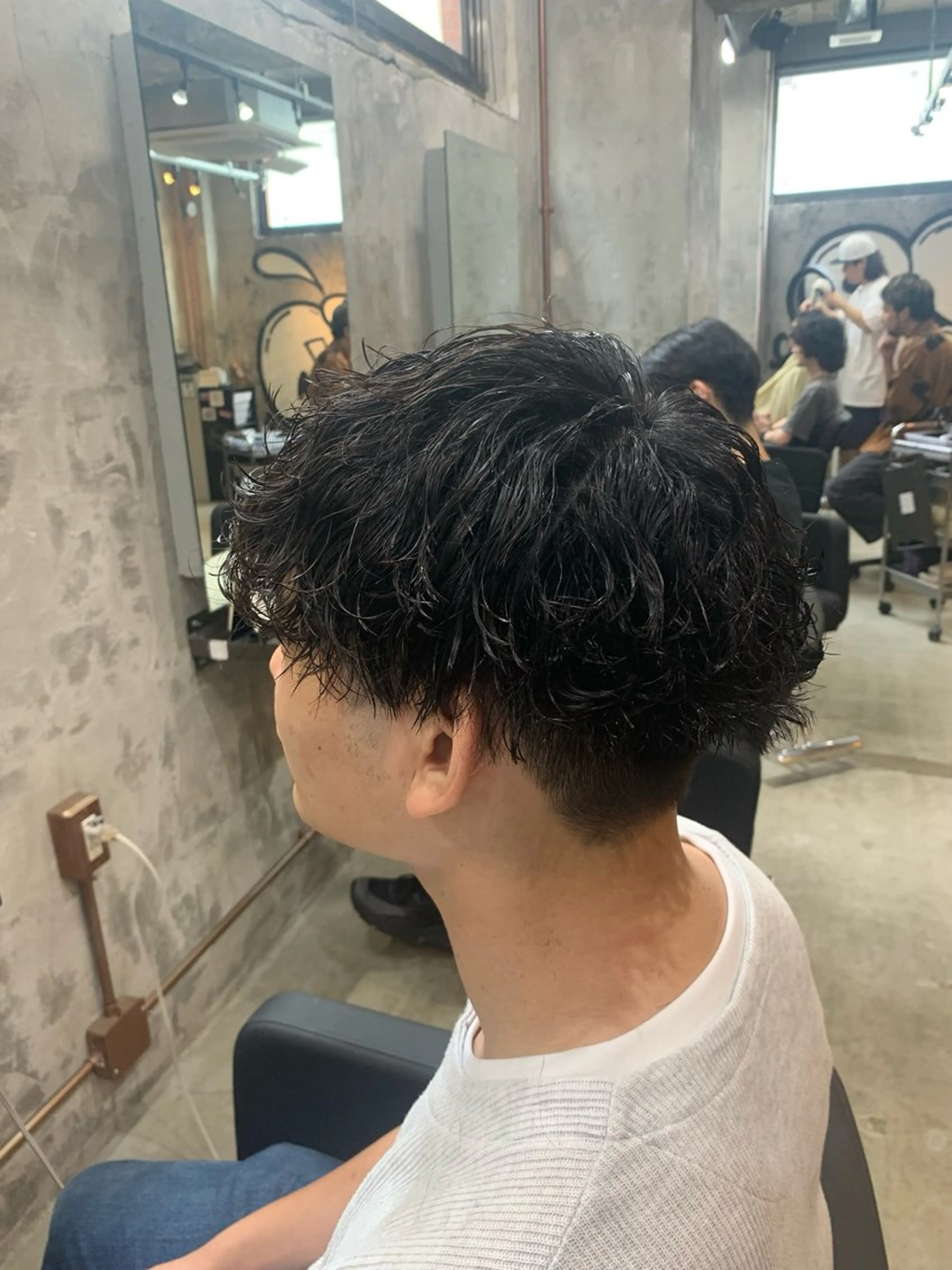 パーマ メンズ マッシュ メンズパーマ ツイストスパイラルパーマ スパイラルパーマ カット パーマ ⚡️メンズパーマ特化 mens支持◎/忠地のヘアスタイル