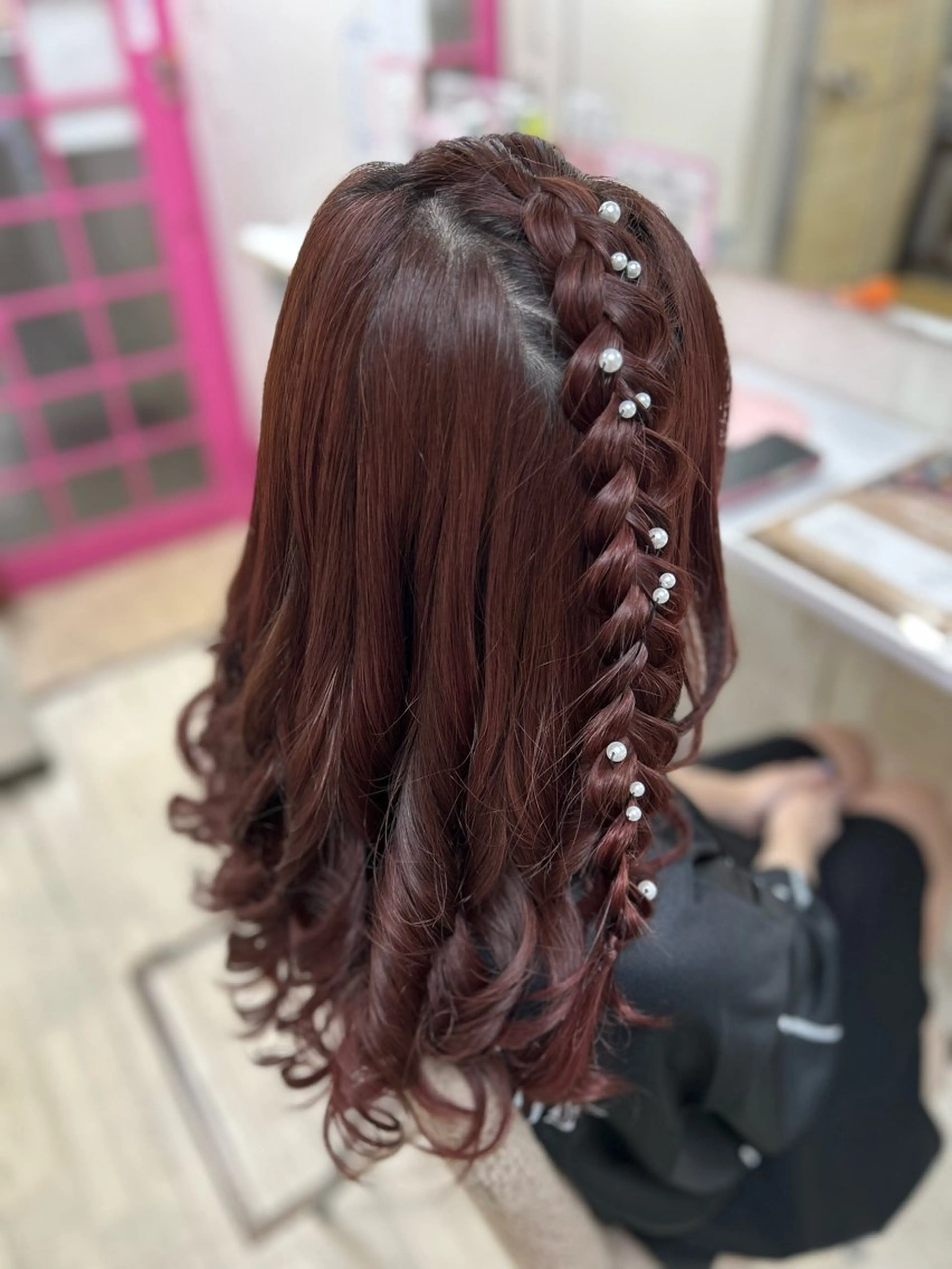 セミロング へアセット レインボーのヘアスタイル