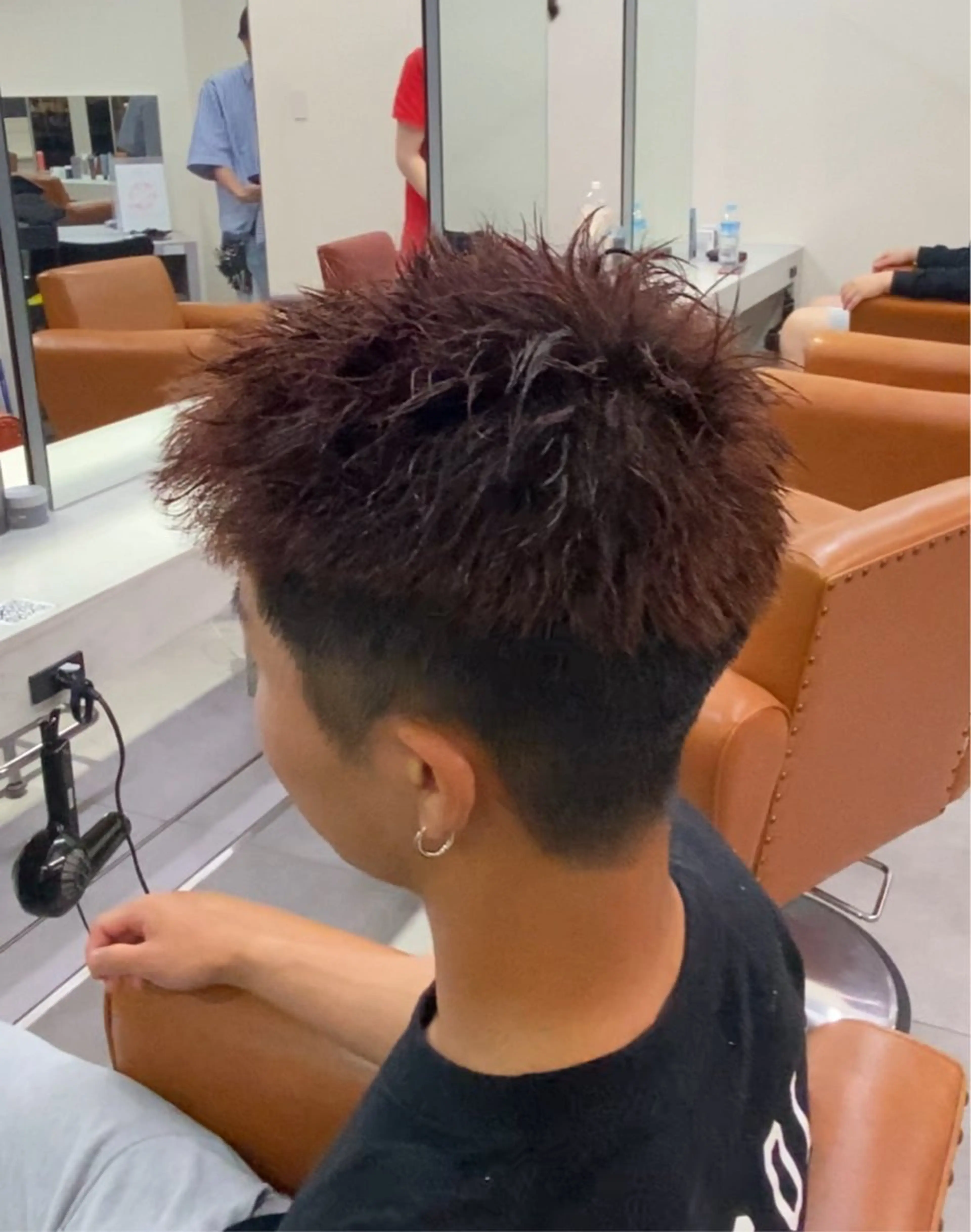 メンズ センターパート フェードカット マッシュ メンズパーマ メンズツイストパーマ パーマ/京都駅 /メンズ/藤井 翔のヘアスタイル