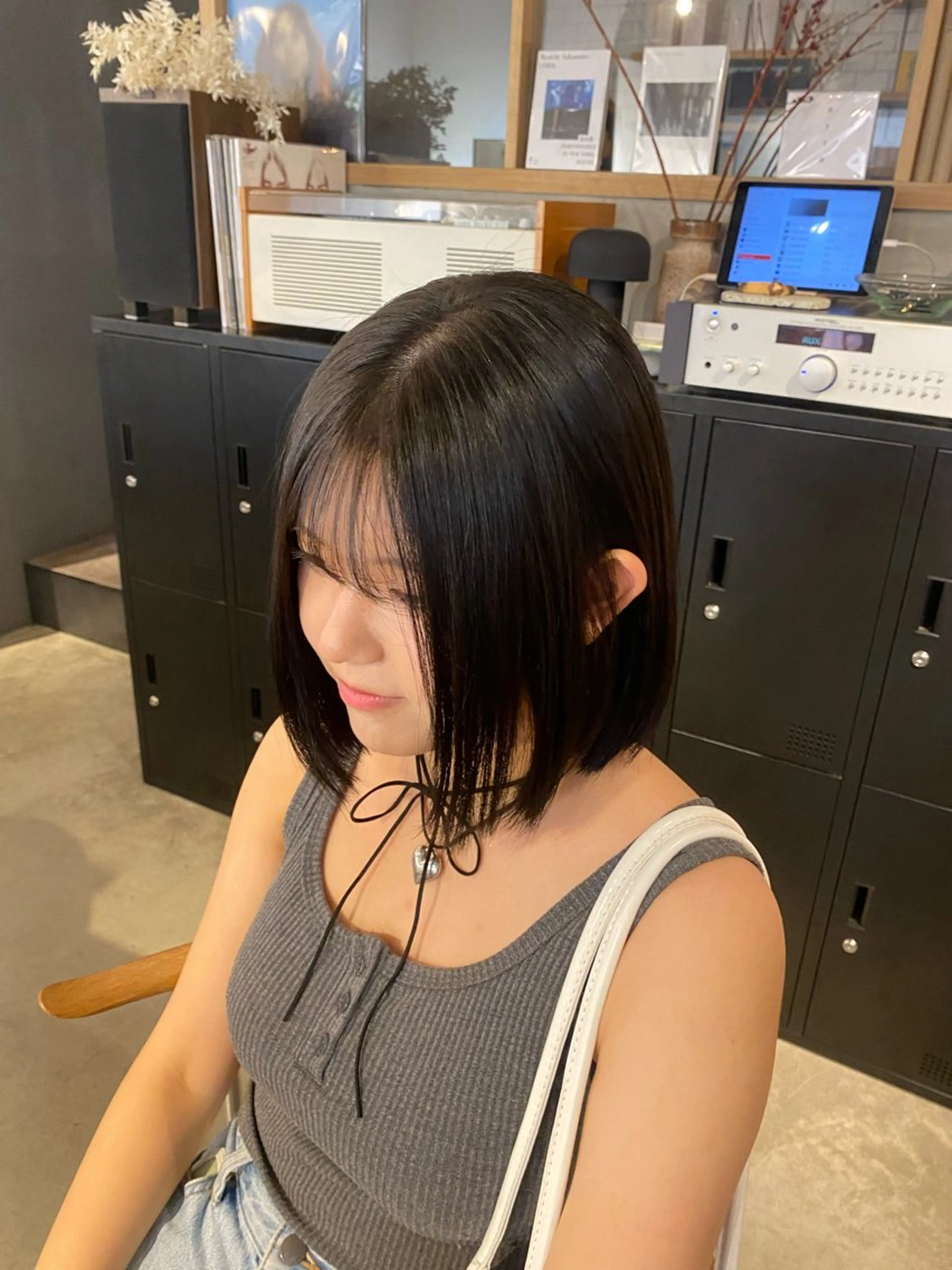 ミディアム カラー ヘアカラー 植田 瑠菜のヘアスタイル