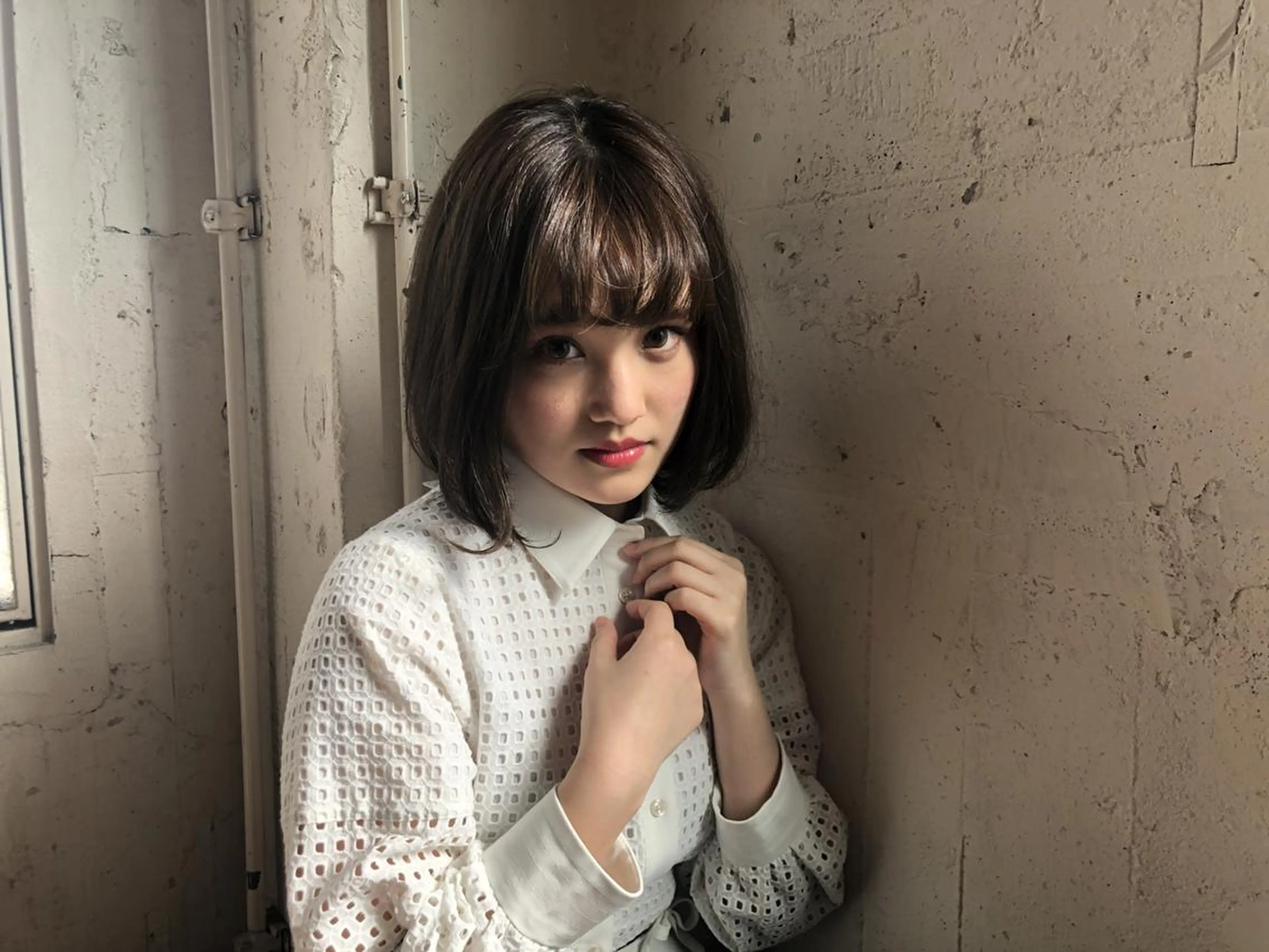 ミディアム カラー パーマ ハイライトカラー ボブ ハイライト ショート・ボブ💫 シブヤトモヒロのヘアスタイル