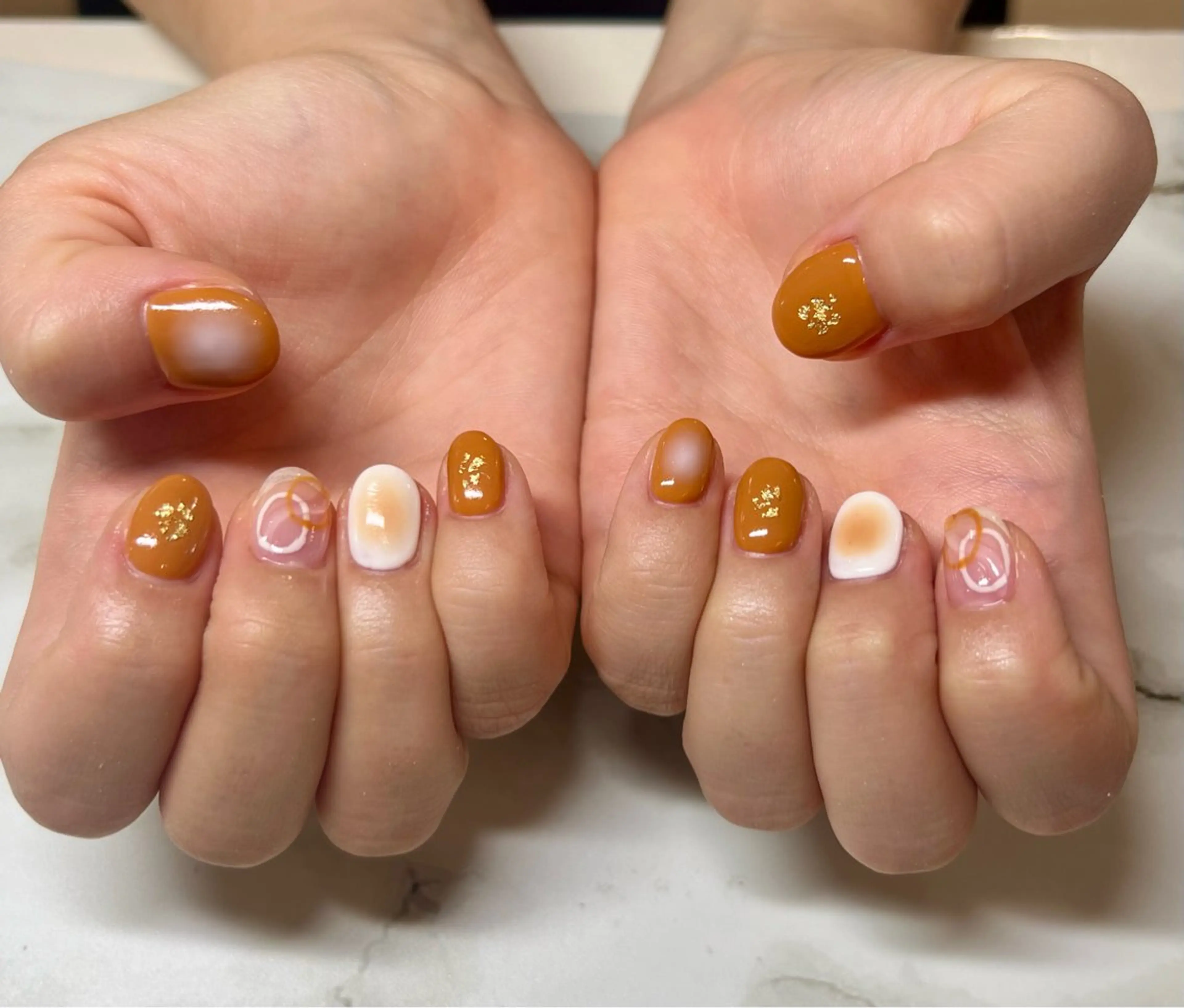 ネイル ハンドネイル いちじゅう あおいのネイルデザイン