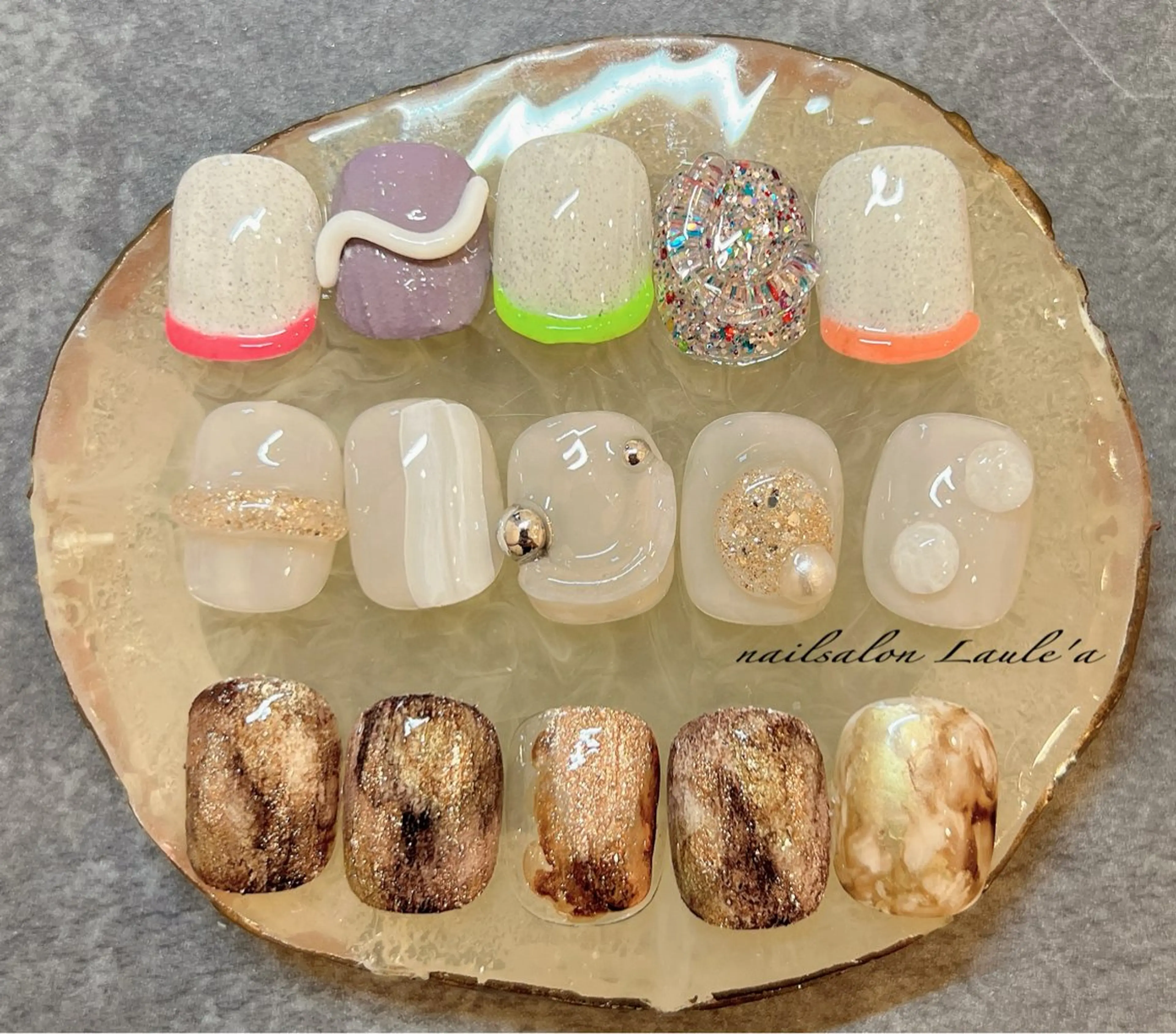 ネイル アートネイル ハンドネイル nailsalon Laule'aのネイルデザイン
