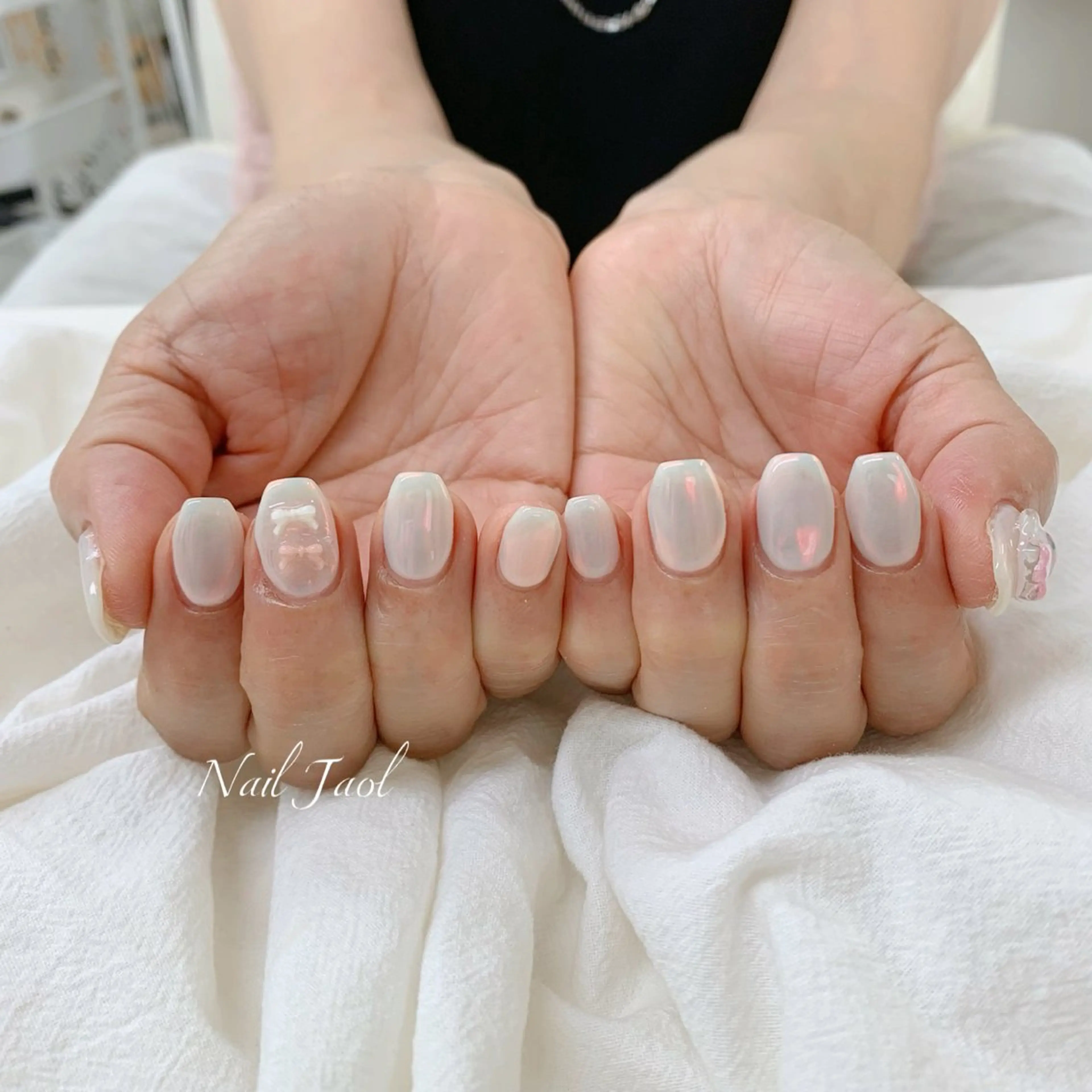 ミディアム 韓国風ヘア ハンドネイル nail jaol池袋店所属・ネイルJaol 池袋のネイルデザイン