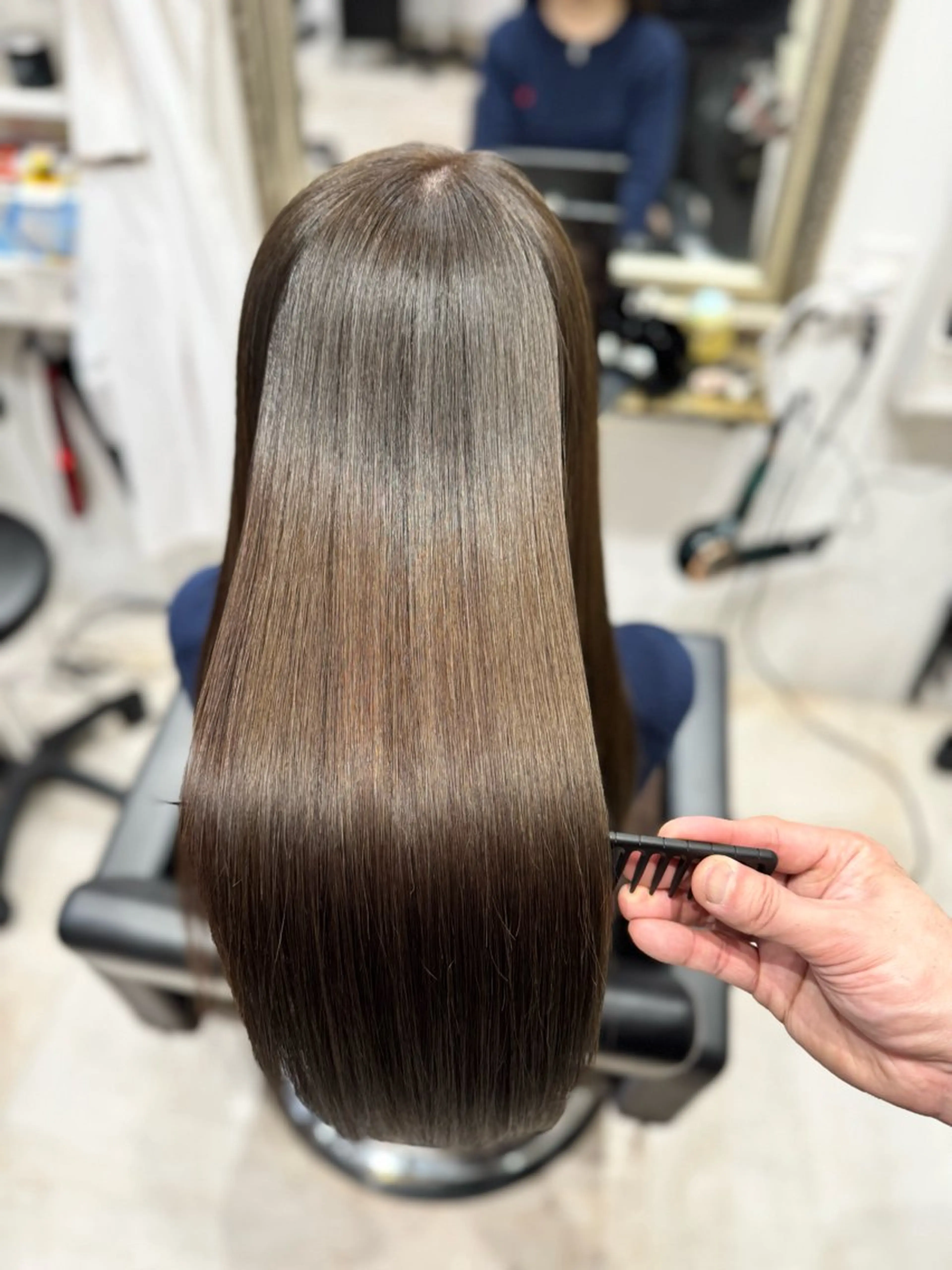 ロング 髪質改善 Dbest hair lounge所属・KEN/関内/ 美髪矯正/髪質改善のヘアスタイル