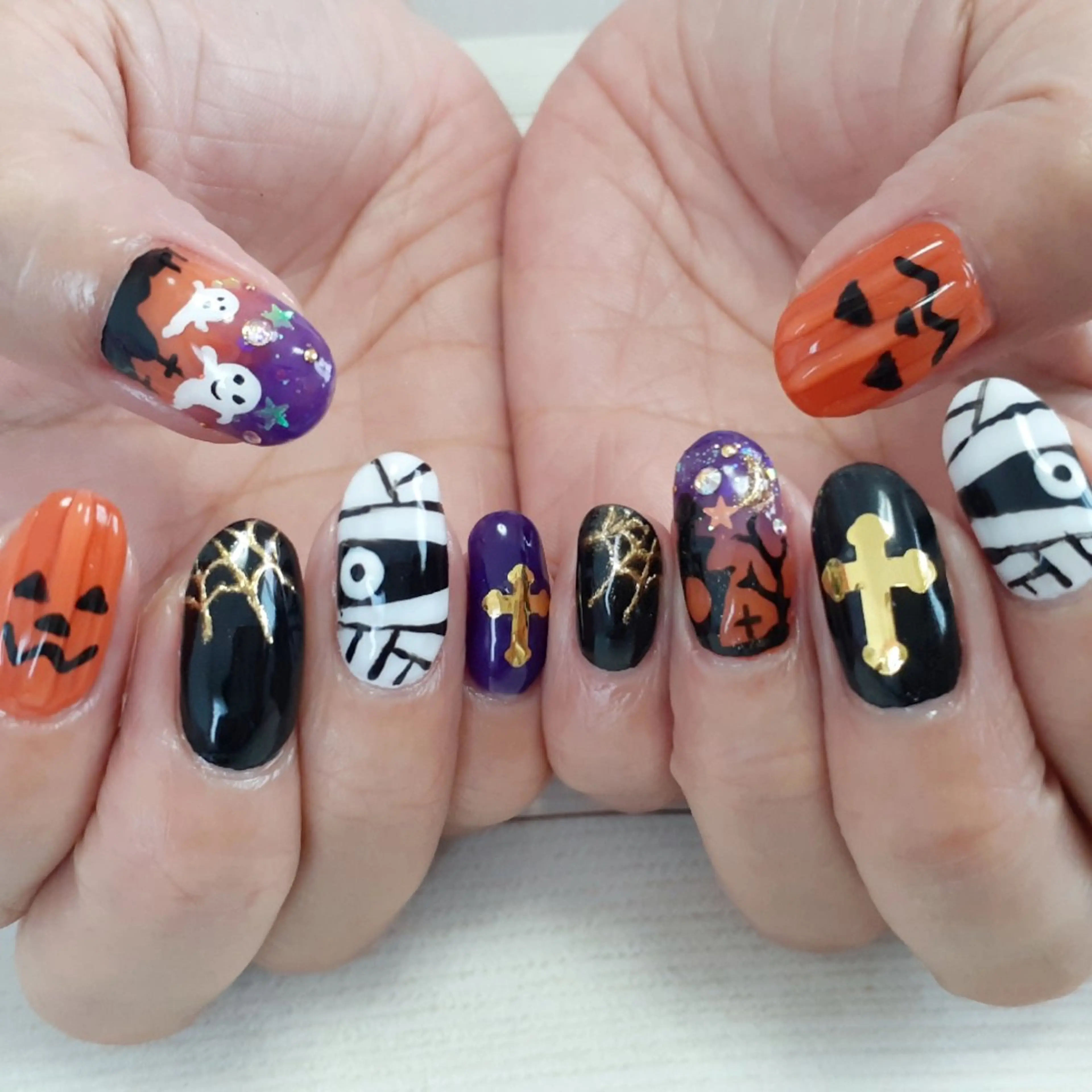 ネイル ハロウィン ハンドネイル 池元 真由美のネイルデザイン