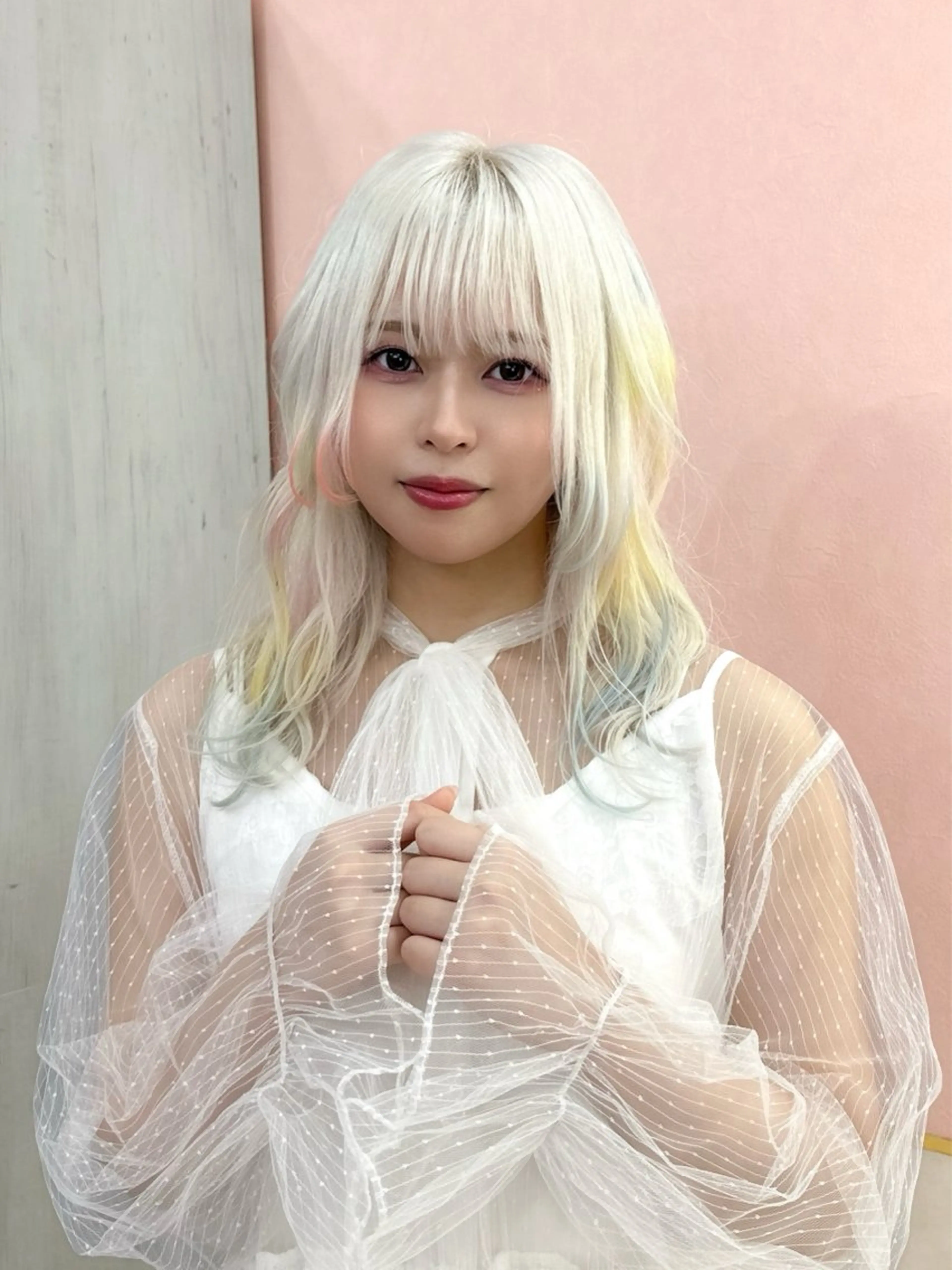 ロング カラー デザインカラー 🫧ブロンド /寒色系🫧れいのヘアスタイル
