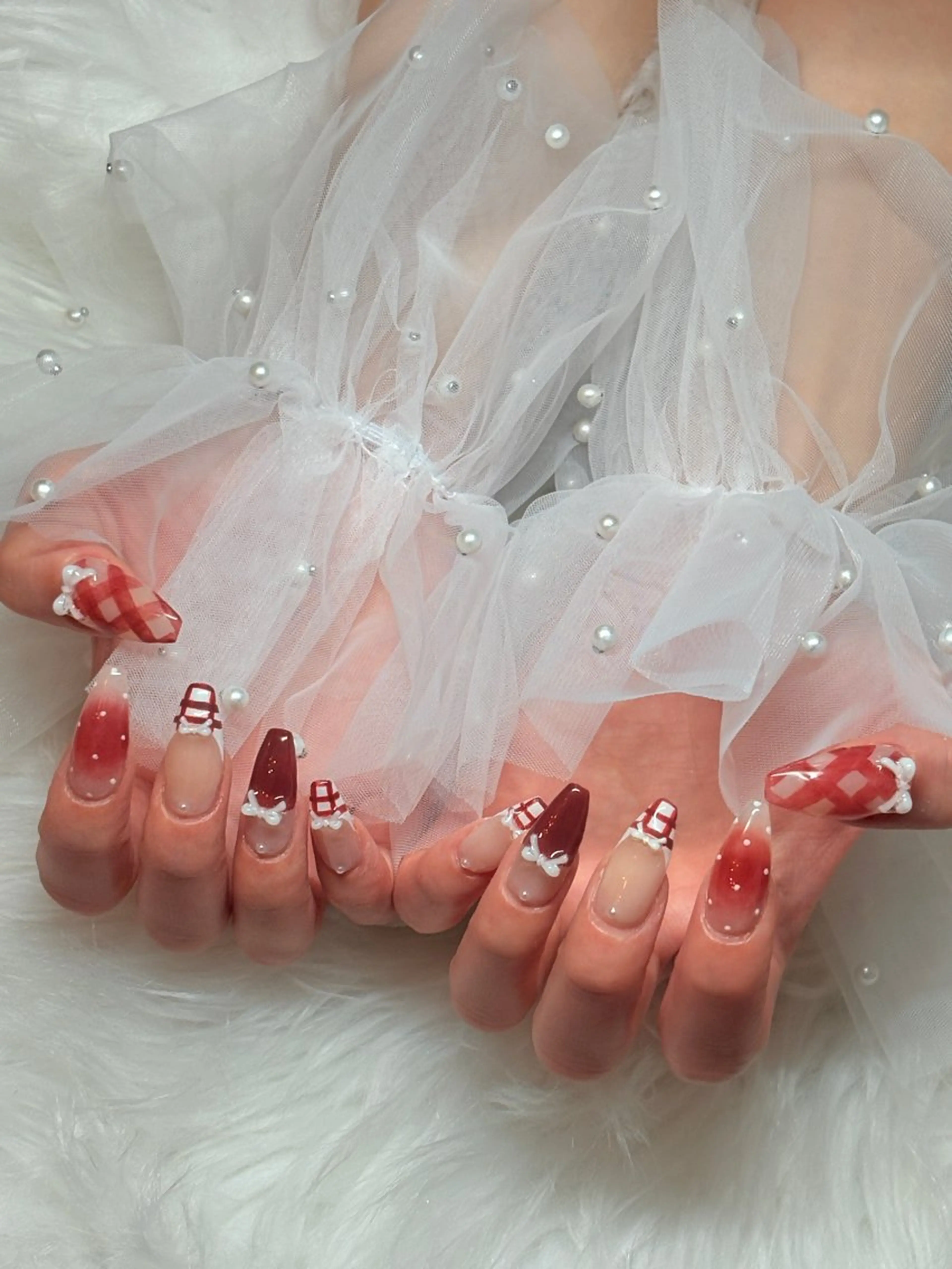 ネイル 冬ネイル ハンドネイル Nail &Beauty Salon ☆Kirari☆所属・ビューティサロン ☆Kirari☆のネイルデザイン