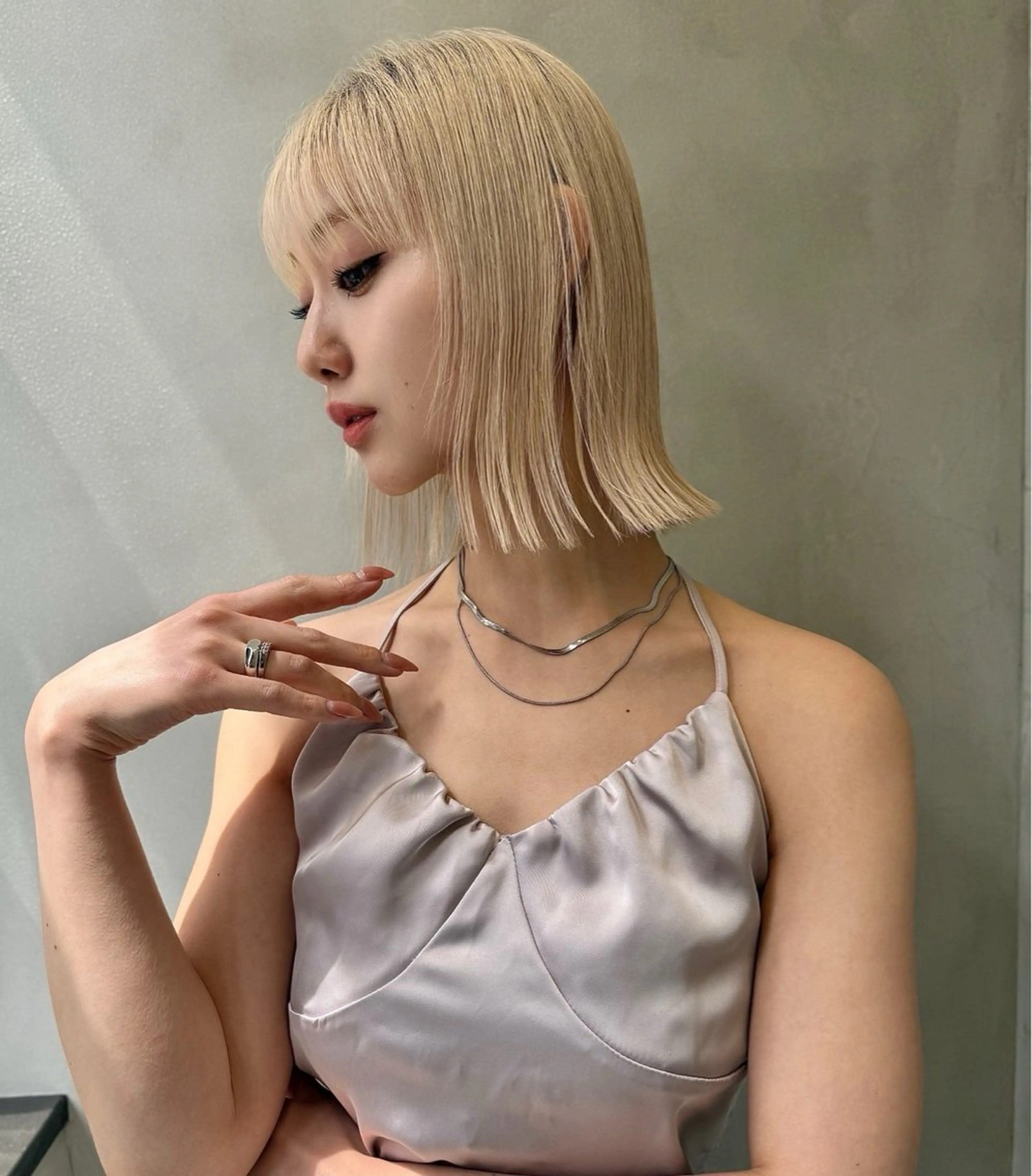 ミディアム カラー ヘアカラー パーマ 縮毛矯正 トリートメント 大宮／カラー/ ゆいのヘアスタイル